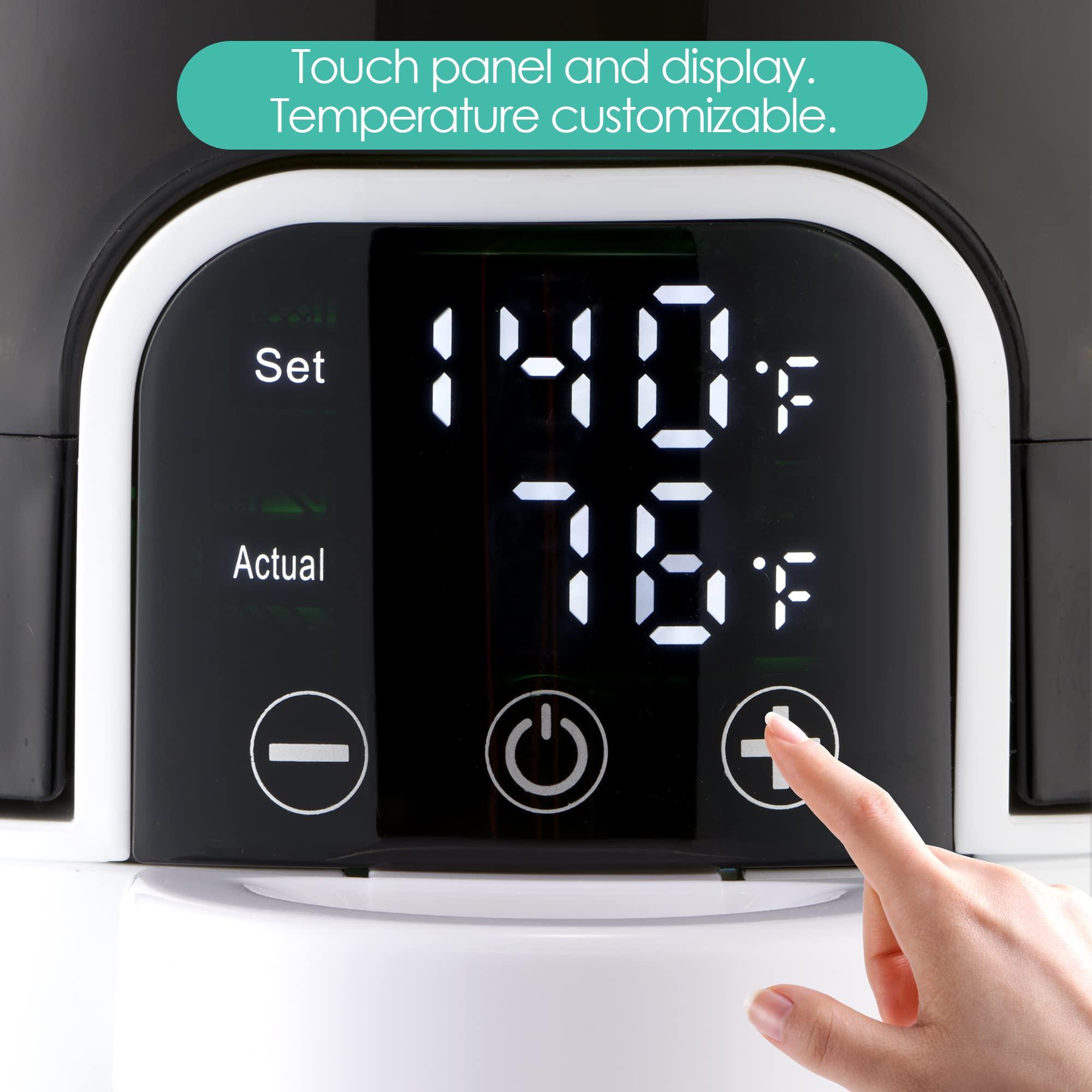 Bellababy Instant Baby Bottle Warmer,Warm Water Dispenser for Making Formula Bottle Instantly,Detachable Container Easy Cleaning,24/7 Keep Warm, Adjustable Temperature(Dark,110V Only) - Image 3