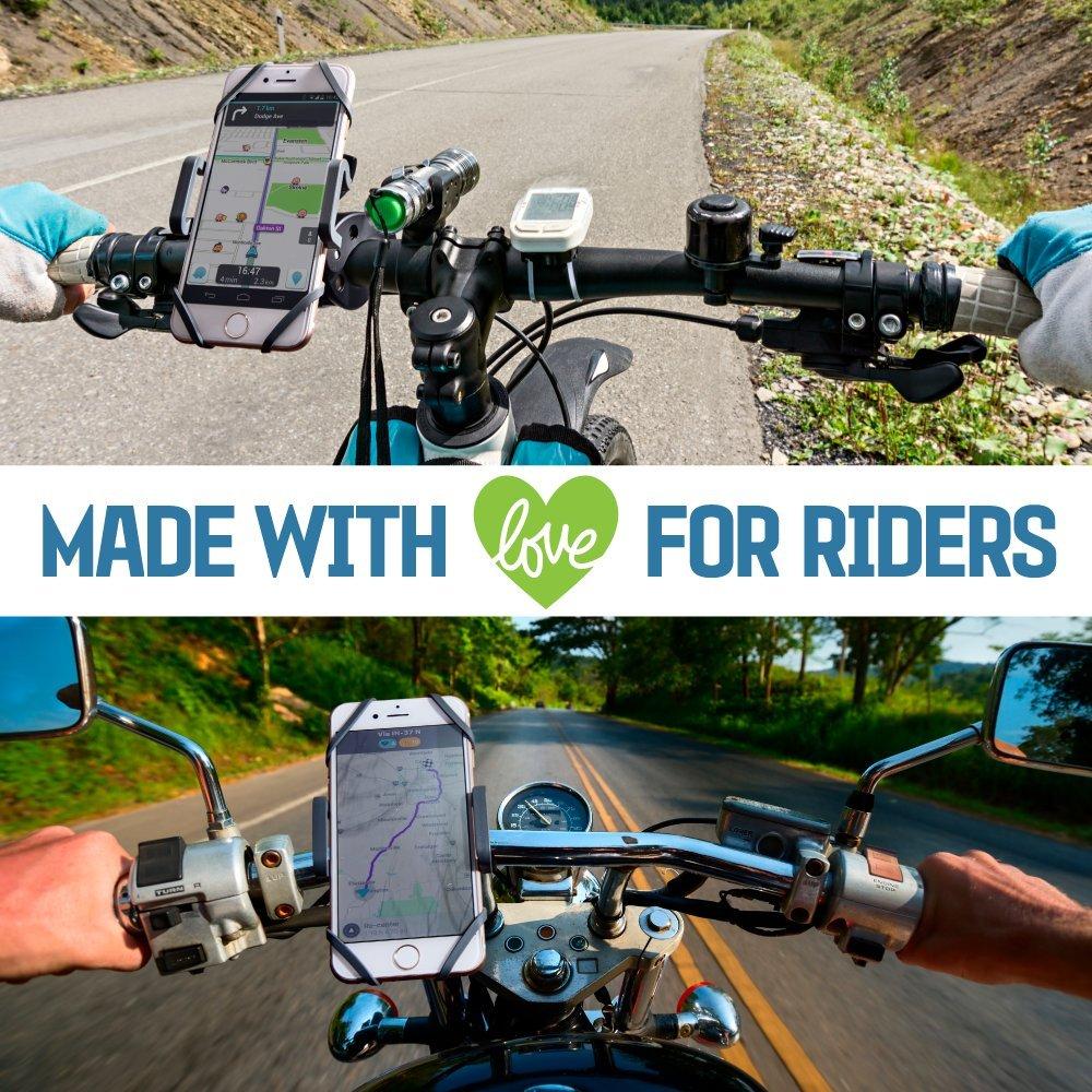 CAW.CAR Accessories Metal Bike & Motorcycle Phone Mount - The Only Unbreakable Handlebar Holder for iPhone, Samsung or Any Other Smartphone. +100 to Safeness & Comfort - Image 6