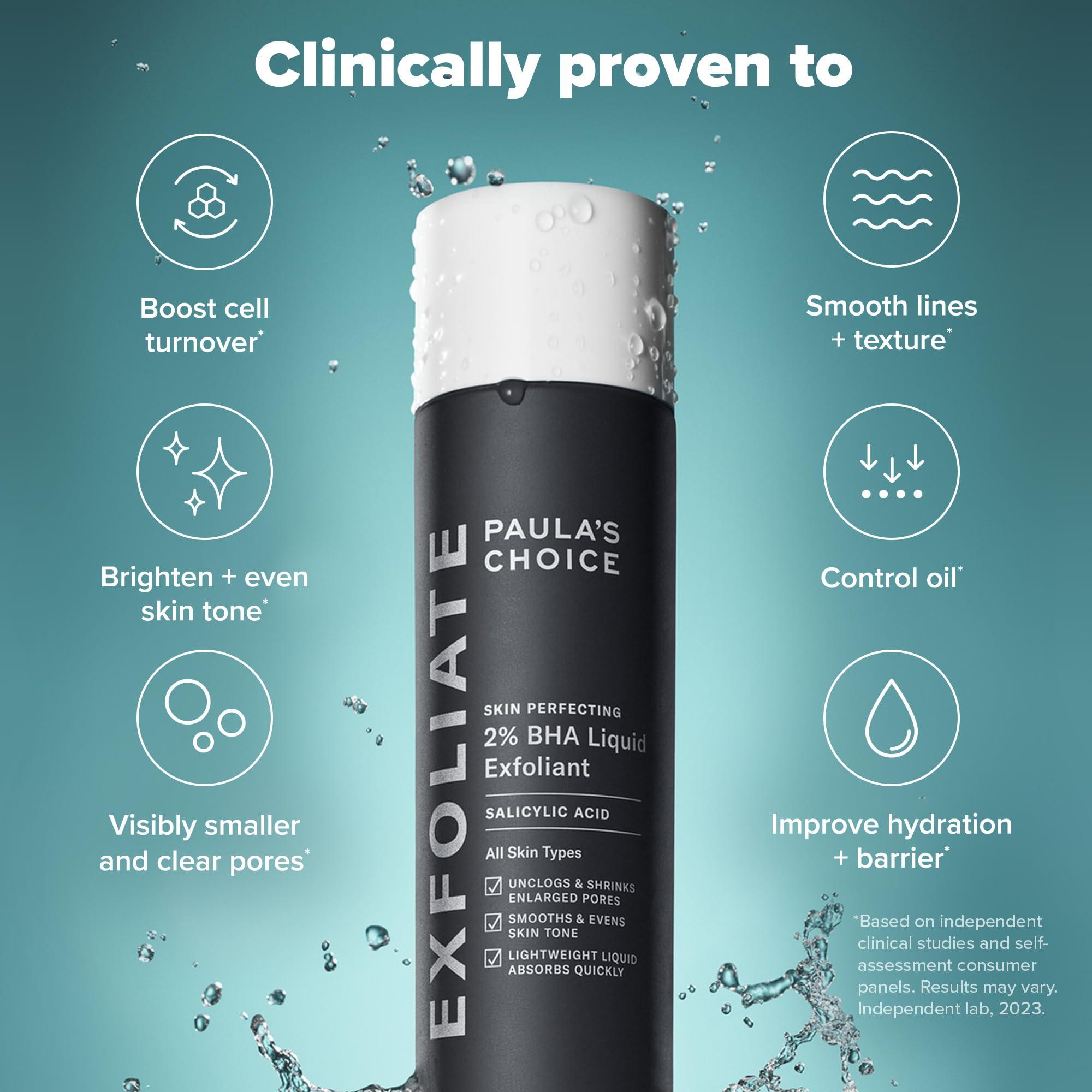 Paula's Choice SKIN PERFECTING 2% BHA Liquid Salicylic Acid Exfoliant-Facial Exfoliant for Enlarged Pores, Wrinkles & Fine Lines, Suitable for Blackhead-Prone Skin, Fragrance-Free - Image 4