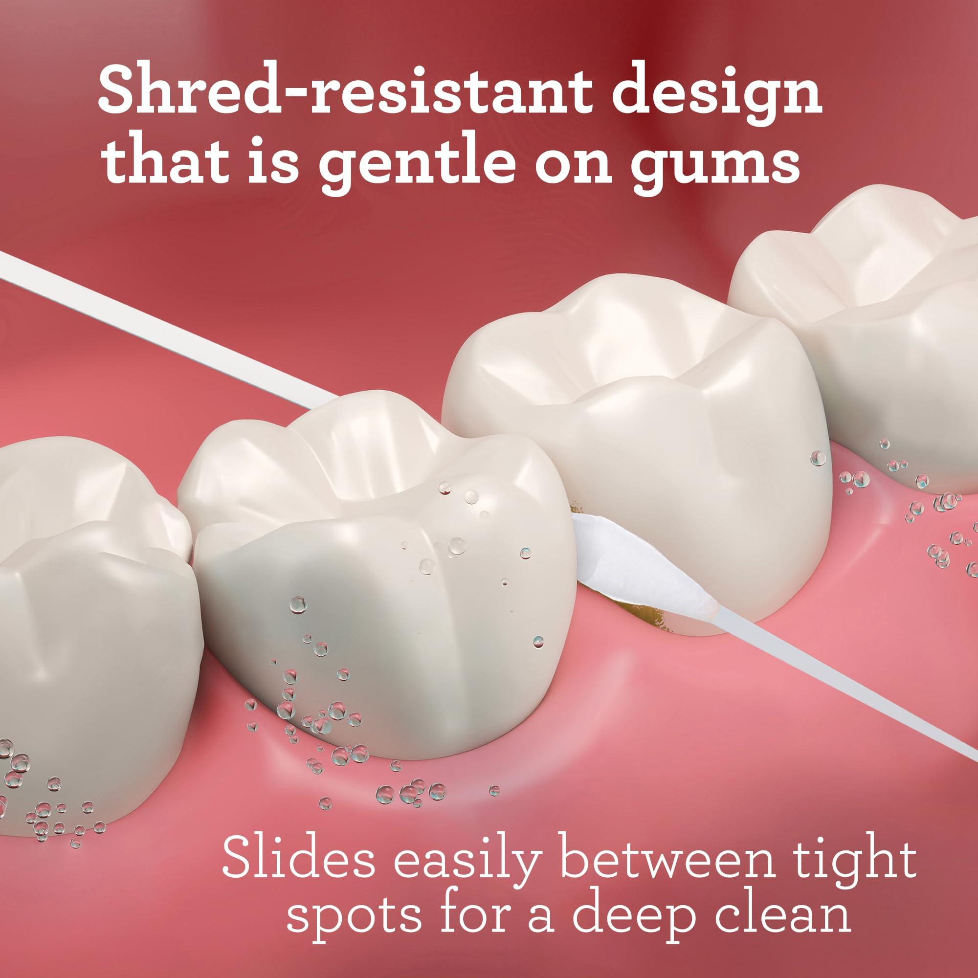 GuruNanda Expandable Waxed Dental Floss for Gentle, Deep Cleaning Wide Teeth Flossing - Cinnamon Flavor - 55 Yards - Image 4
