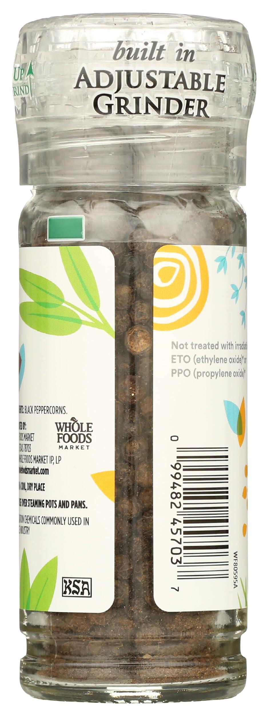 365 by Whole Foods Market, Black Peppercorn Grinder, 1.55 Ounce - Image 2
