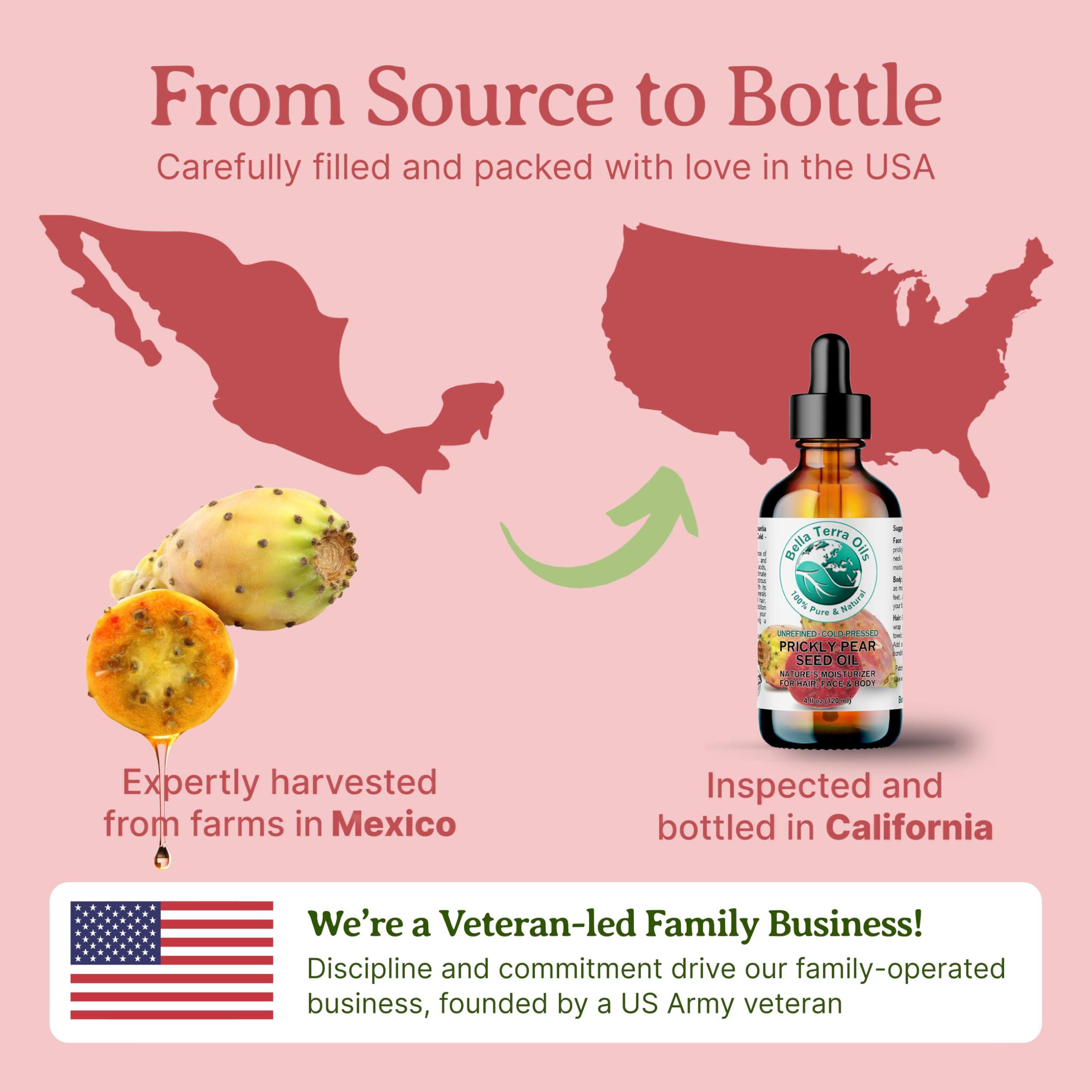 Bella Terra Oils - Prickly Pear Oil 4 oz - Extracted from Cactus Pear, Enriched with Omega-6, Vitamin K, Experience the Opulence of Nature - Image 7