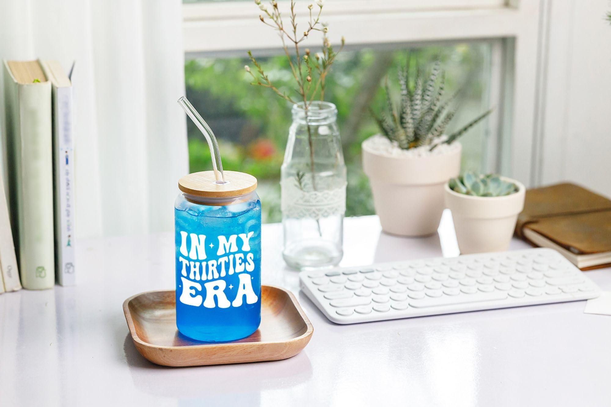 NewEleven 30th Birthday Gifts For Women - 30s Birthday Decorations - 30 Year Old Gifts For Her, Woman, Sister, Mom, Daughter, Best Friend - In My Thirties Era Glass - 16 Oz Coffee Glass - Image 5