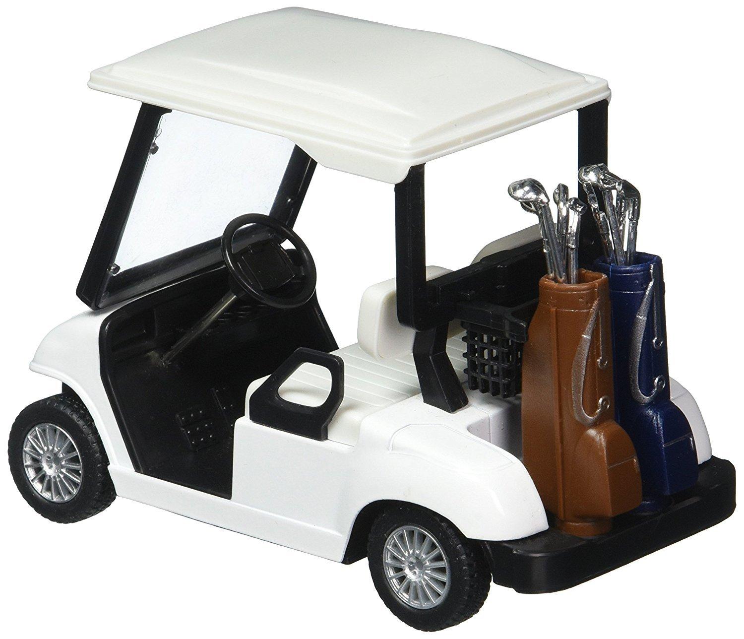 KinsFun - Golf Cart 4½" Die Cast Metal Model Pullback Action Toy (No Decal) - Image 3