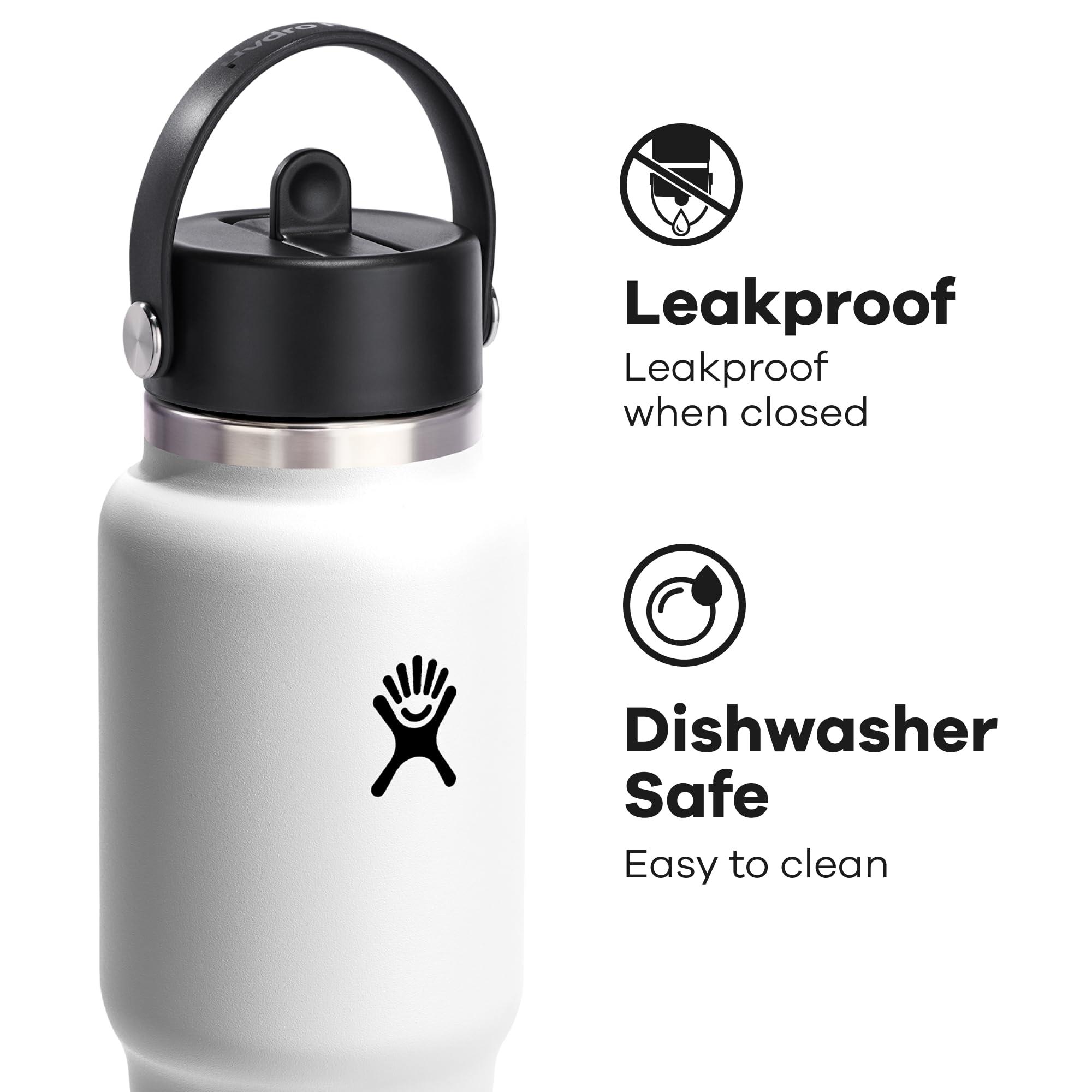 Hydro Flask 32 Oz Wide Flex Straw Travel Bottle White - Image 4