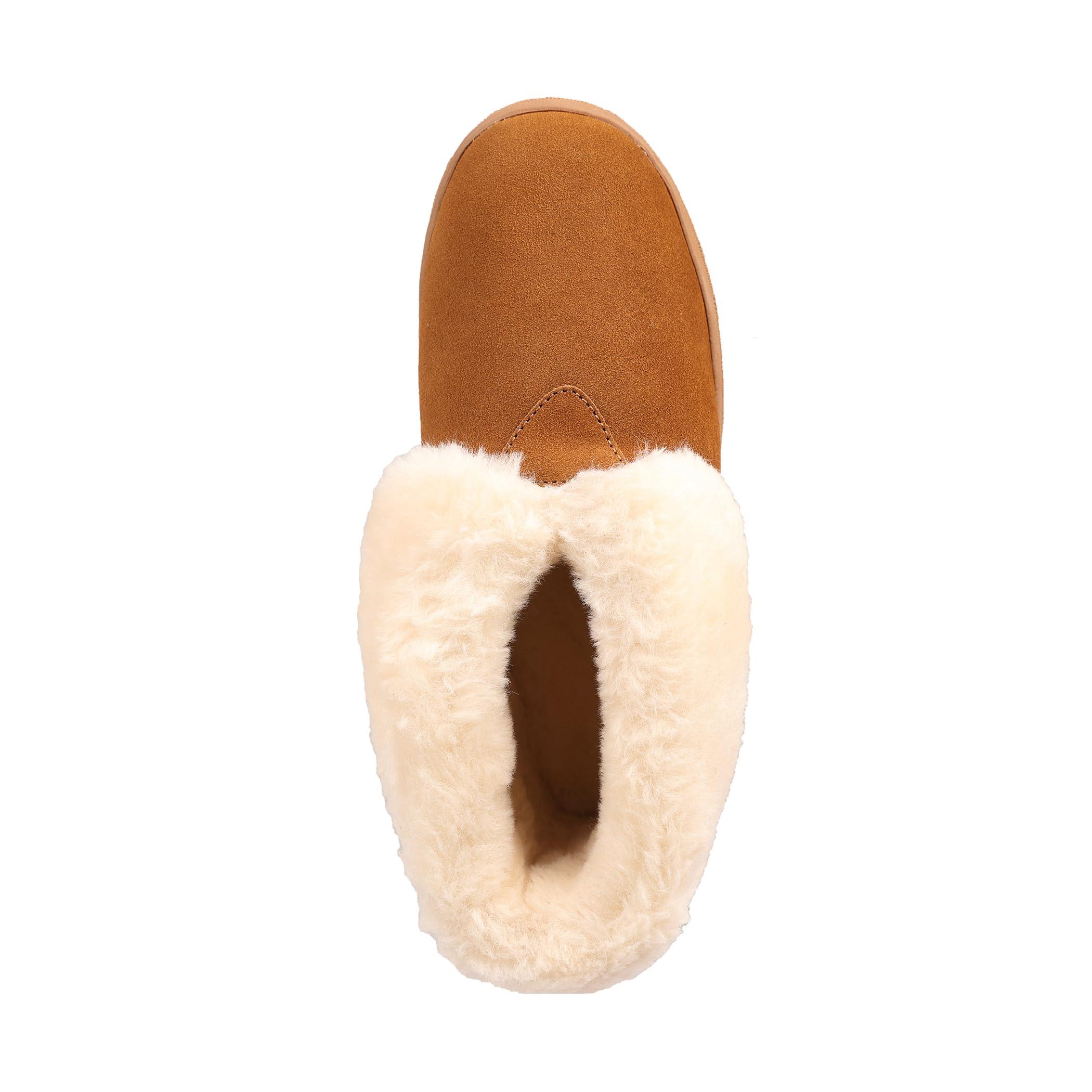 Lamo Women's Mabel Bootie Slippers For Women - Premium Suede Upper, Luxurious Faux Fur Lining, Ortholite Foam Footbed with Australian Sheepskin, NEW Upgraded Women's Bootie - Image 4