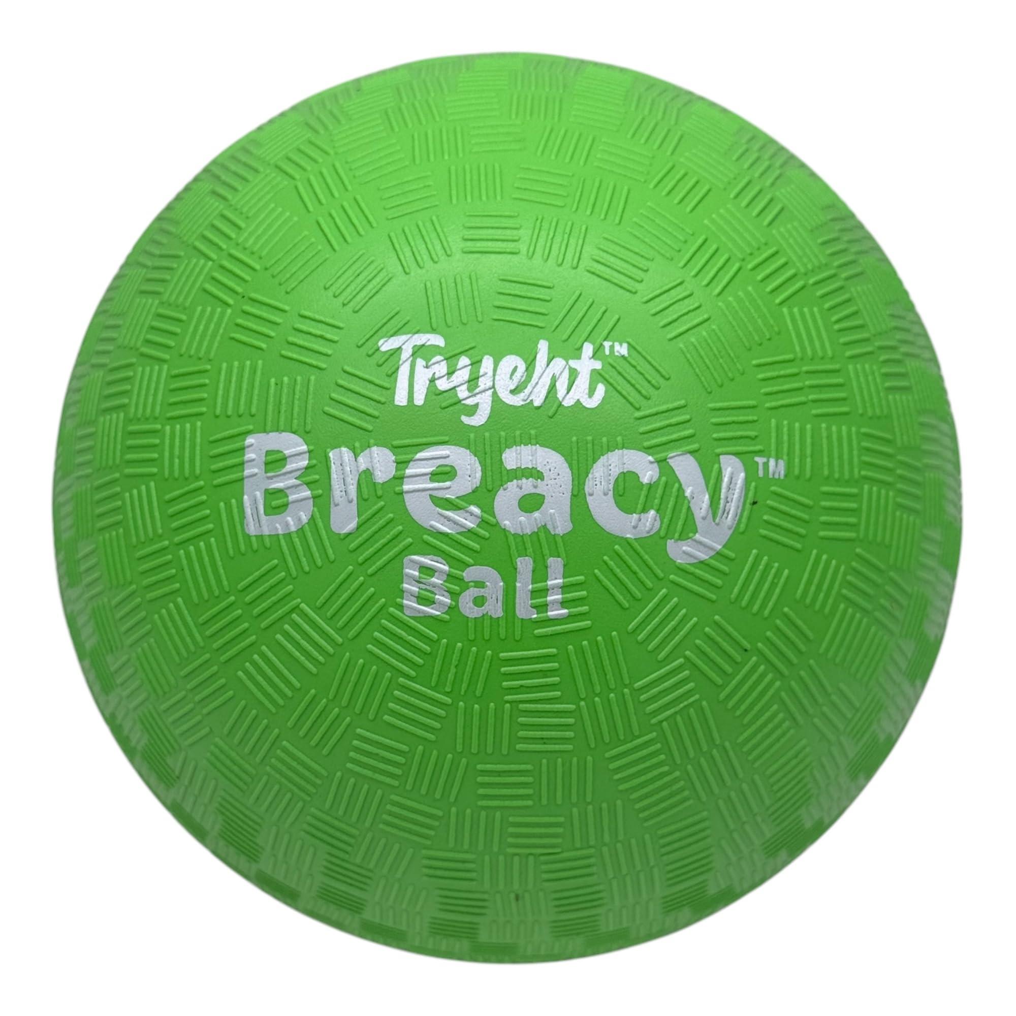 Tryeht Self Inflating Ball 5", Rubber New Feel Breacy Ball, Hi Bouncy, Never Need Pump, Neon Green, Playground Balls, Handball, Dodgeballs, Picnic and School Play in and Outdoor - Image 2