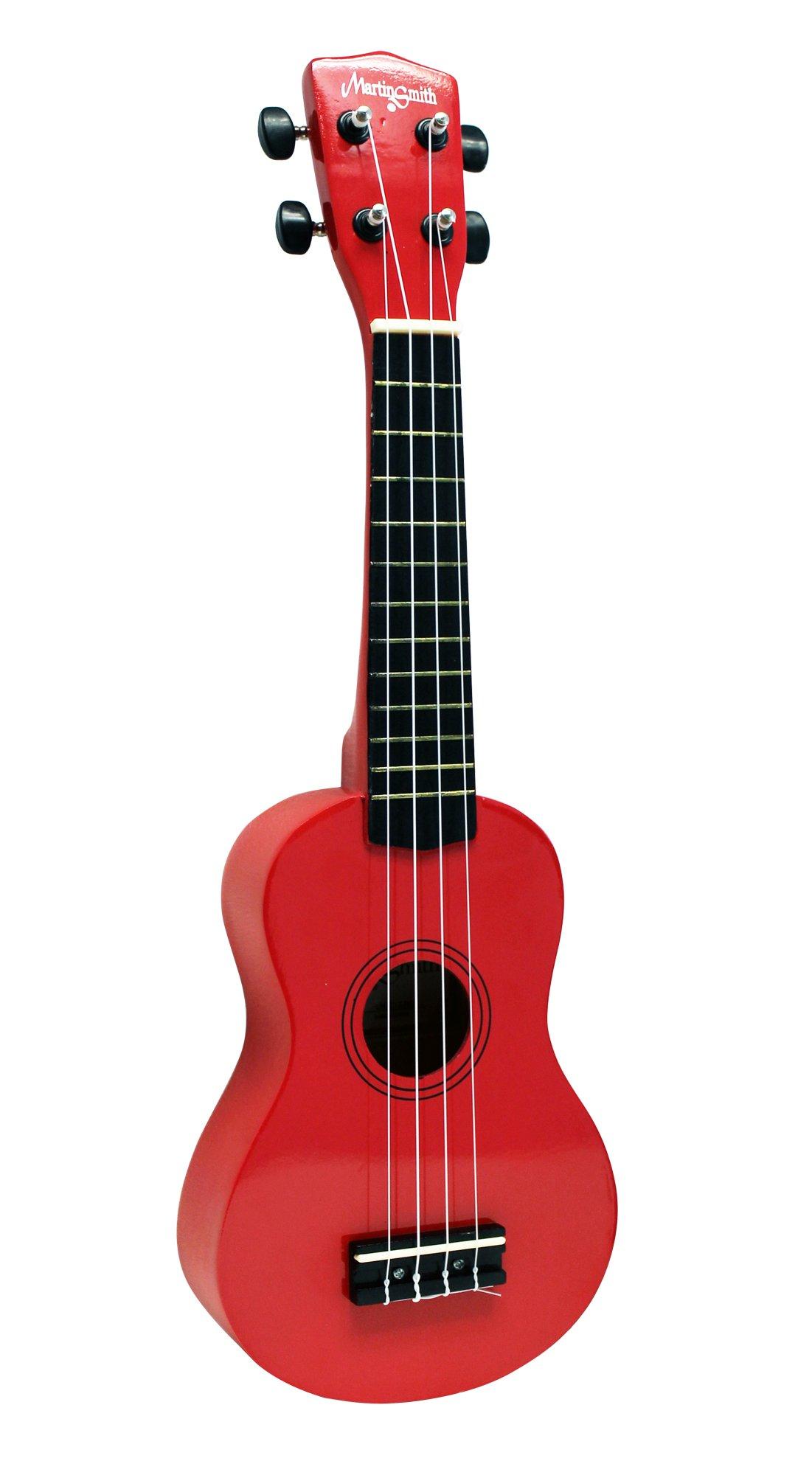 Martin Smith UK-222-RD Soprano Ukulele, Red - Image 2