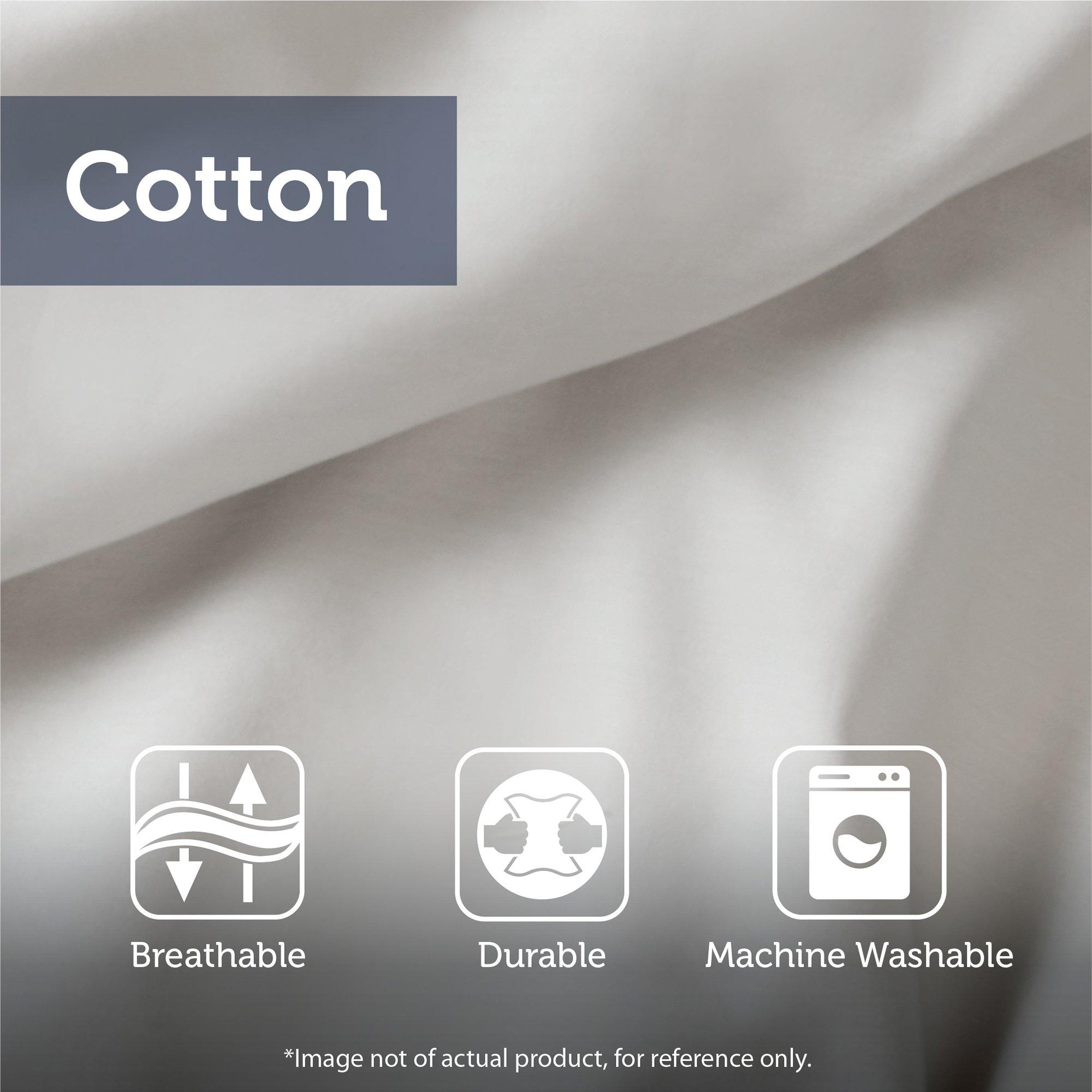 Madison Park Essentials Queen Comforter Set, Bed in a Bag Queen, Watercolor Print Coastal Comforter & Chambray Cotton Sheet Set, All Season Bedding Set, Saben, Aqua Queen (90 in x 90 in) 9 Piece - Image 7