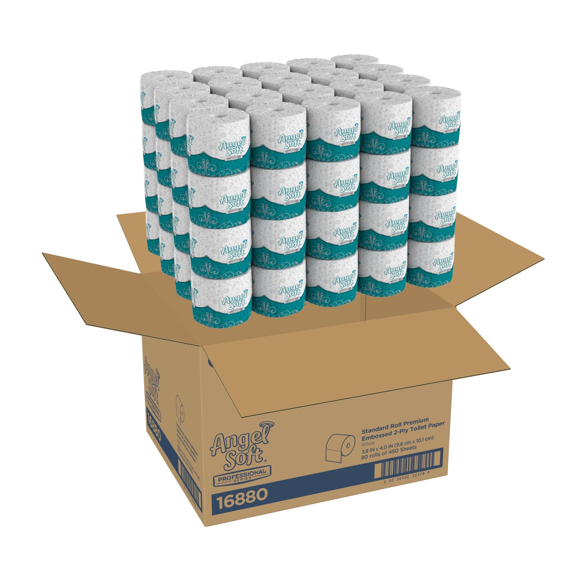 Georgia-Pacific Angel Soft Toilet Paper, 16880, Bulk Case of 80 Rolls, 450 Sheets Per Roll, Individually Wrapped, 2-Ply Soft and Strong Toilet Tissue - Image 4