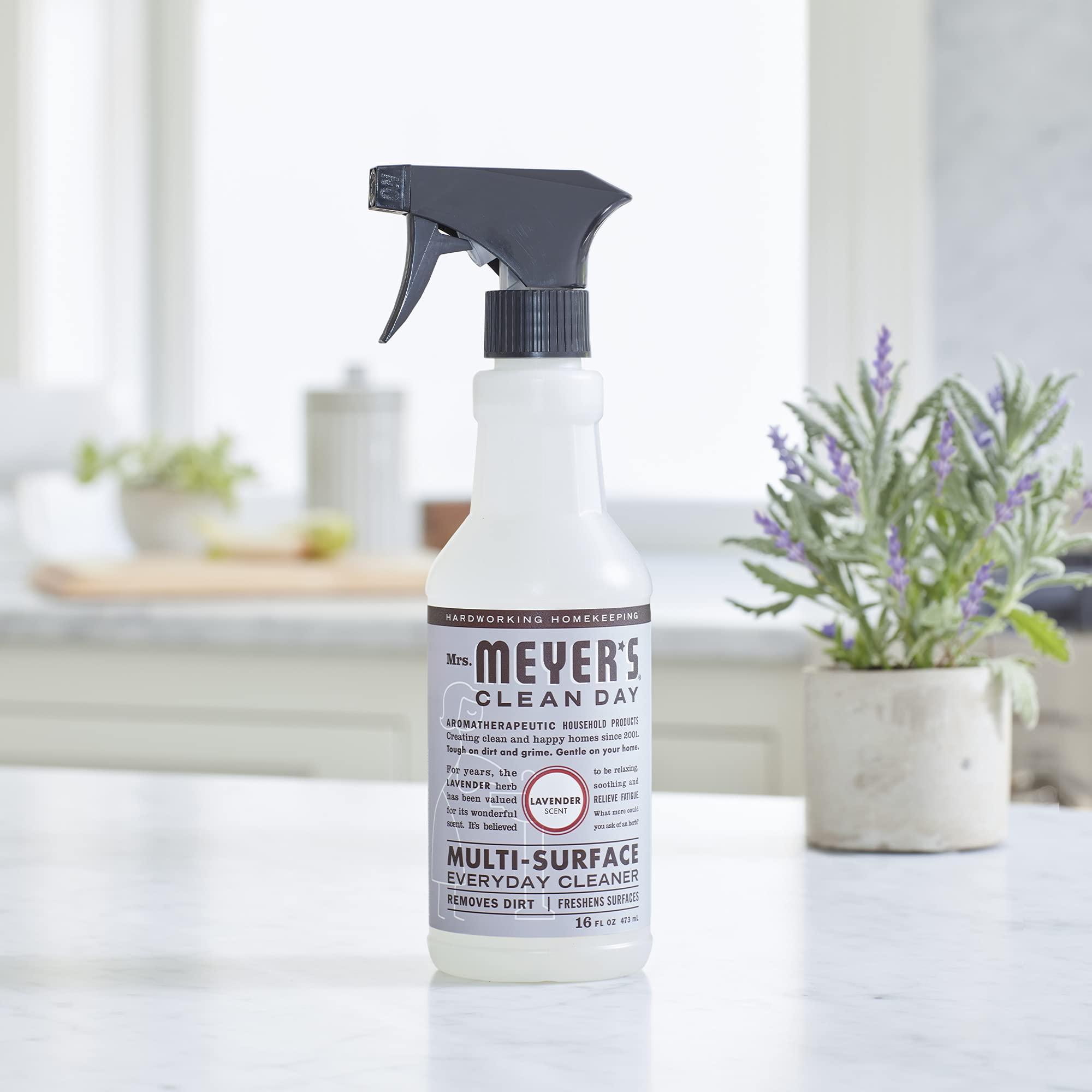 MRS. MEYER'S CLEAN DAY Multi-Surface Everyday Cleaner, Cruelty Free Formula, Lavender Scent, 16 oz- Pack of 3 - Image 6