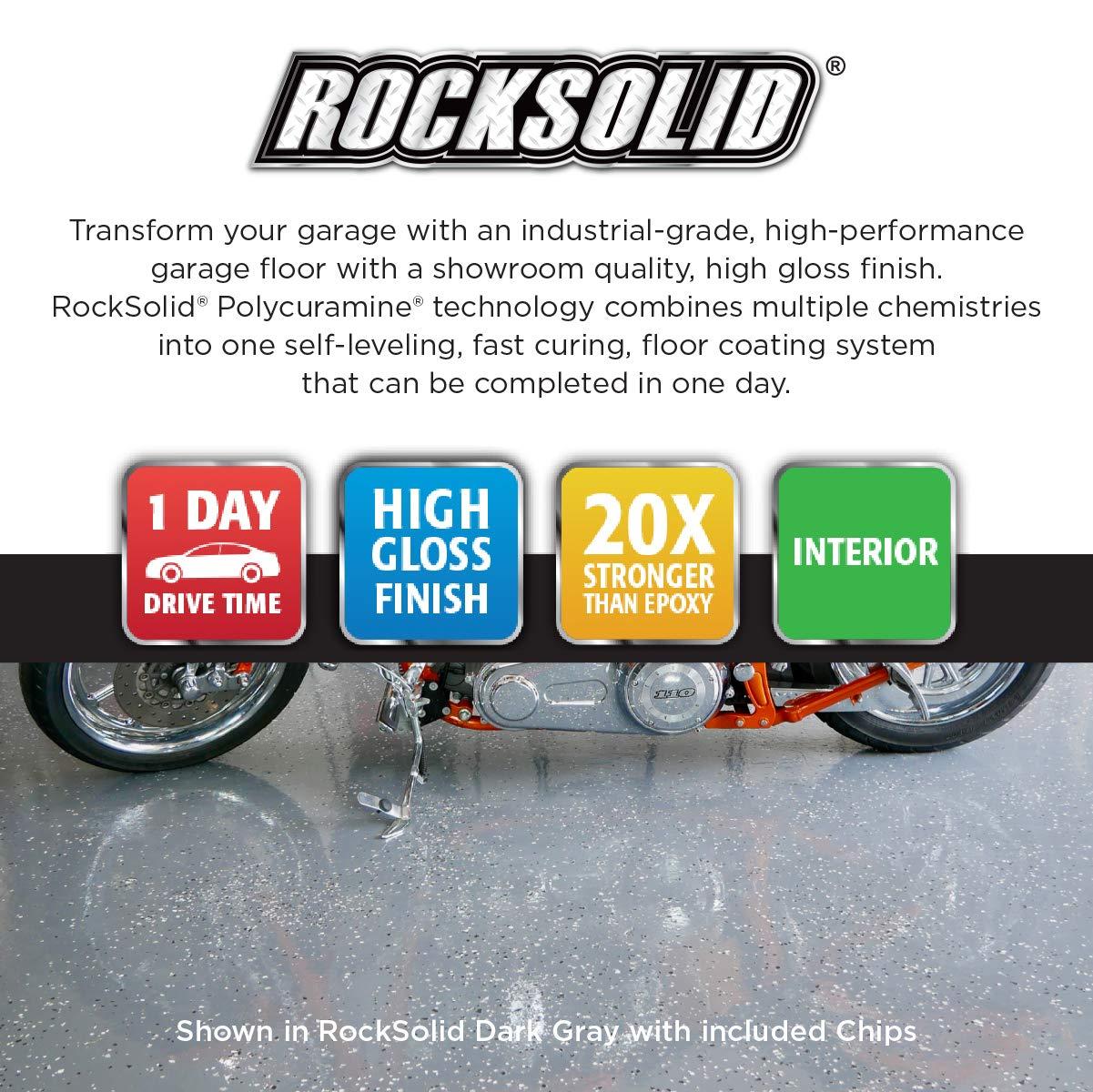Rust-Oleum 293513 RockSolid Polycuramine Garage Floor Coating, 2.5 Car Kit, High Gloss Gray - Image 4