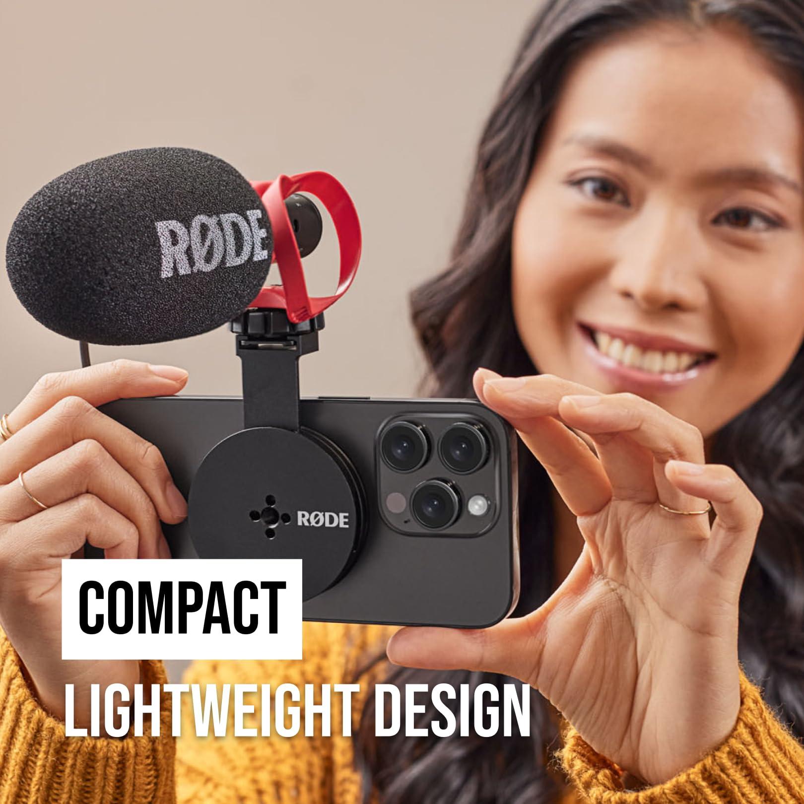 RØDE Magnetic Mount Smartphone Accessory Mount With Cold Shoe Slots and a 1/4-inch Thread (MagSafe Compatible) - Image 3