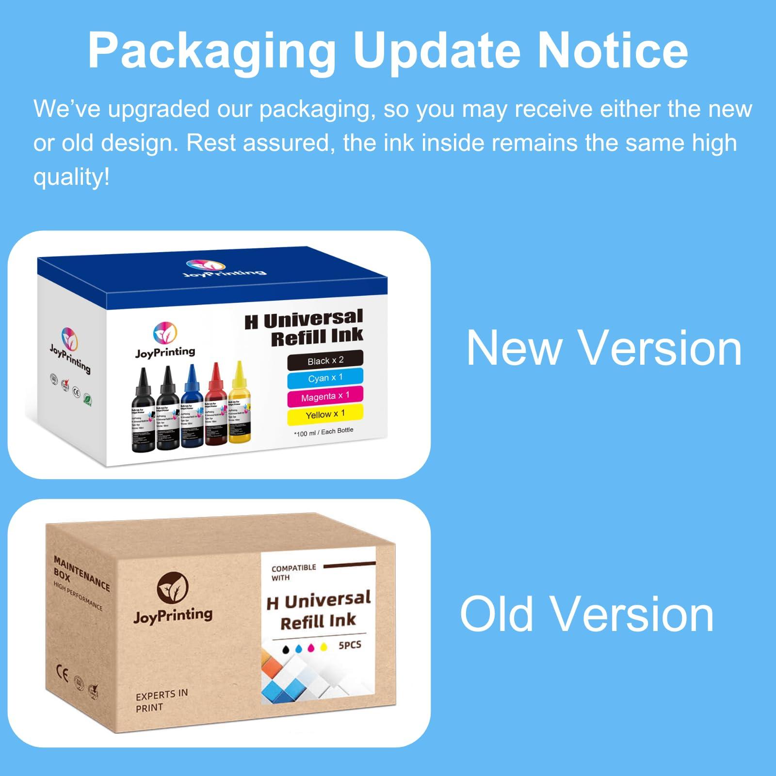 JoyPrinting Ink Refill Kit for HP Printer Cartridges HP 67 67XL 60 61 62 63 65 65XL 910 950 951 952 962 932 933 920 901 902 Refillable Ink Cartridges CISS System (100ml, Black, Cyan, Magenta, Yellow) - Image 7