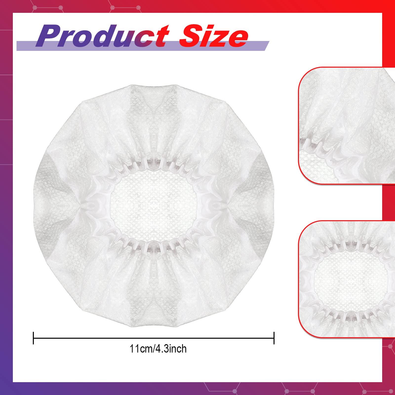 Hoteam 500 Pieces Disposable Earphone Covers Bulk, Non-Woven, Size 8-11 Cm, on Ear Headphones(White) - Image 3