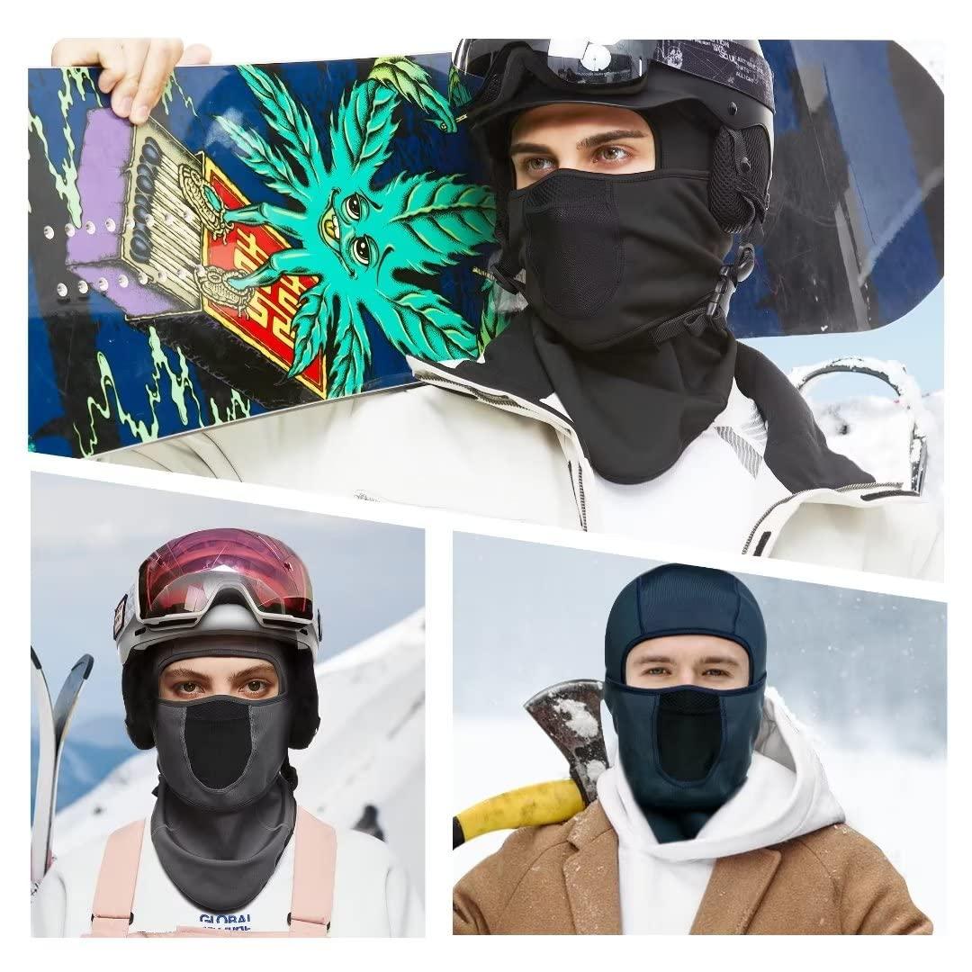 SAITAG Balaclava Ski Mask Warm Face Mask for Cold Weather Winter Skiing Snowboarding Motorcycling Ice Fishing Men - Image 6