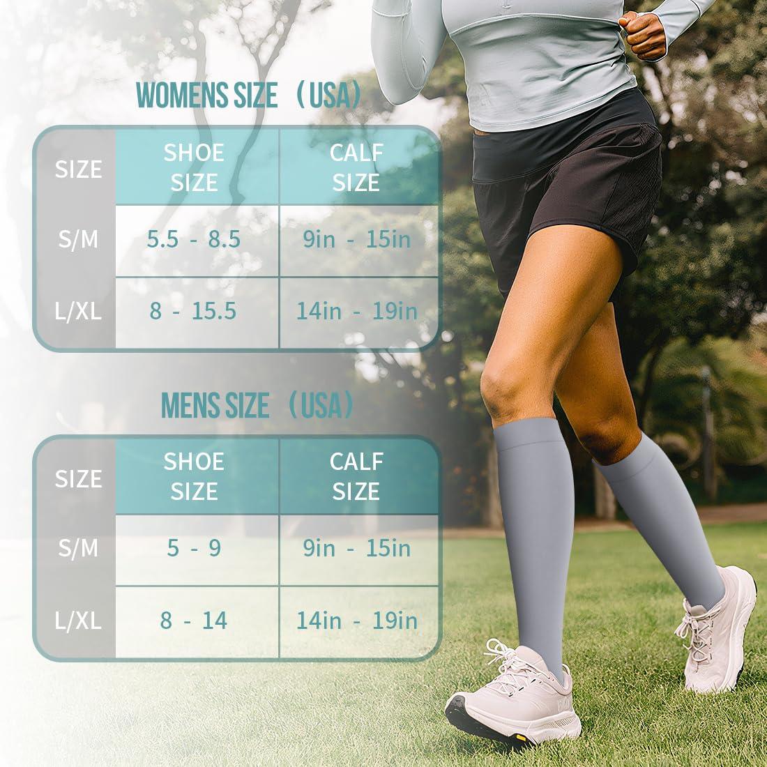 Copper Compression Socks for Women and Men(6 Pairs)-Best Support for Running, Athletic, Nursing, Travel - Image 7