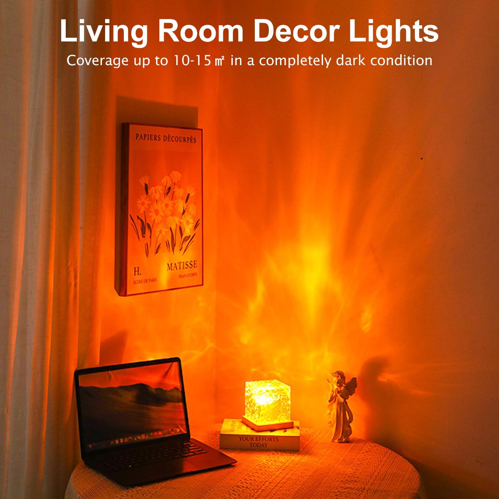 Avkast Aurora Glow Lamp,Corded Ocean Lamp Luminorthe Cube Northern Lights Cube Ocean Wave Projector with 16 Colors and Dynamic Ripple Effect for Living Room Bedroom Decor - Image 7