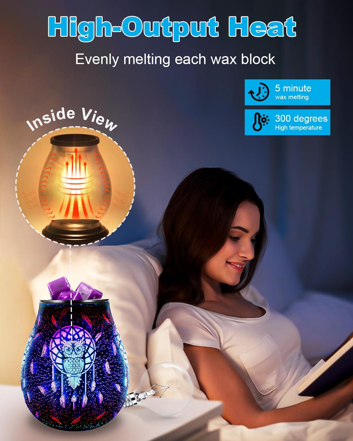 SerBion 25 Watt Wax Warmer Bulbs, Light Bulbs for Full Size Scentsy Warmer, 6 Packs E12 Base Type G Bulb, Dimmable, Warm White, 120V G16 1/2 Bulbs for Candle Lamp - Image 2