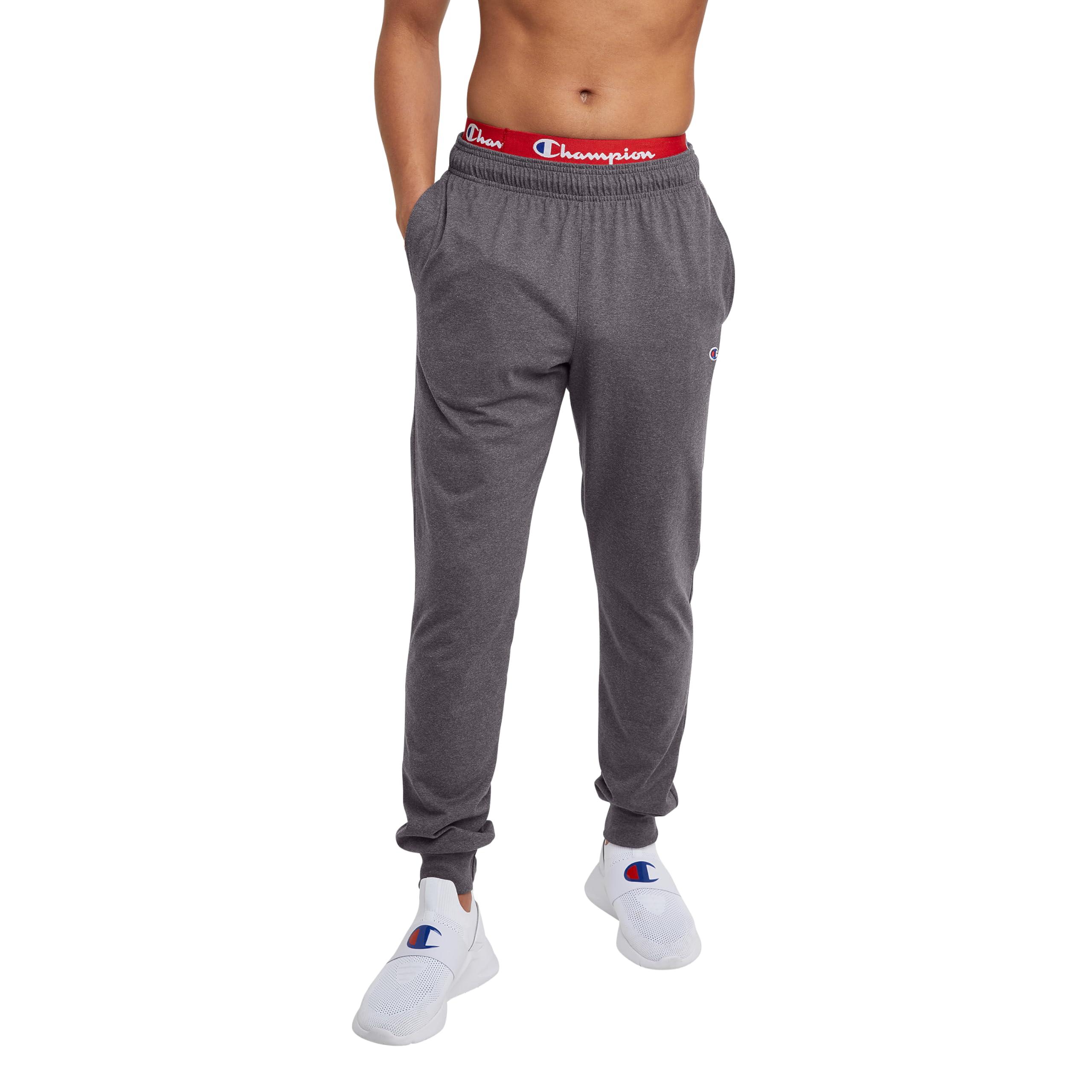 Champion Men's Joggers, Lightweight Lounge Pants, Jersey Graphic Pants for Men, 31"