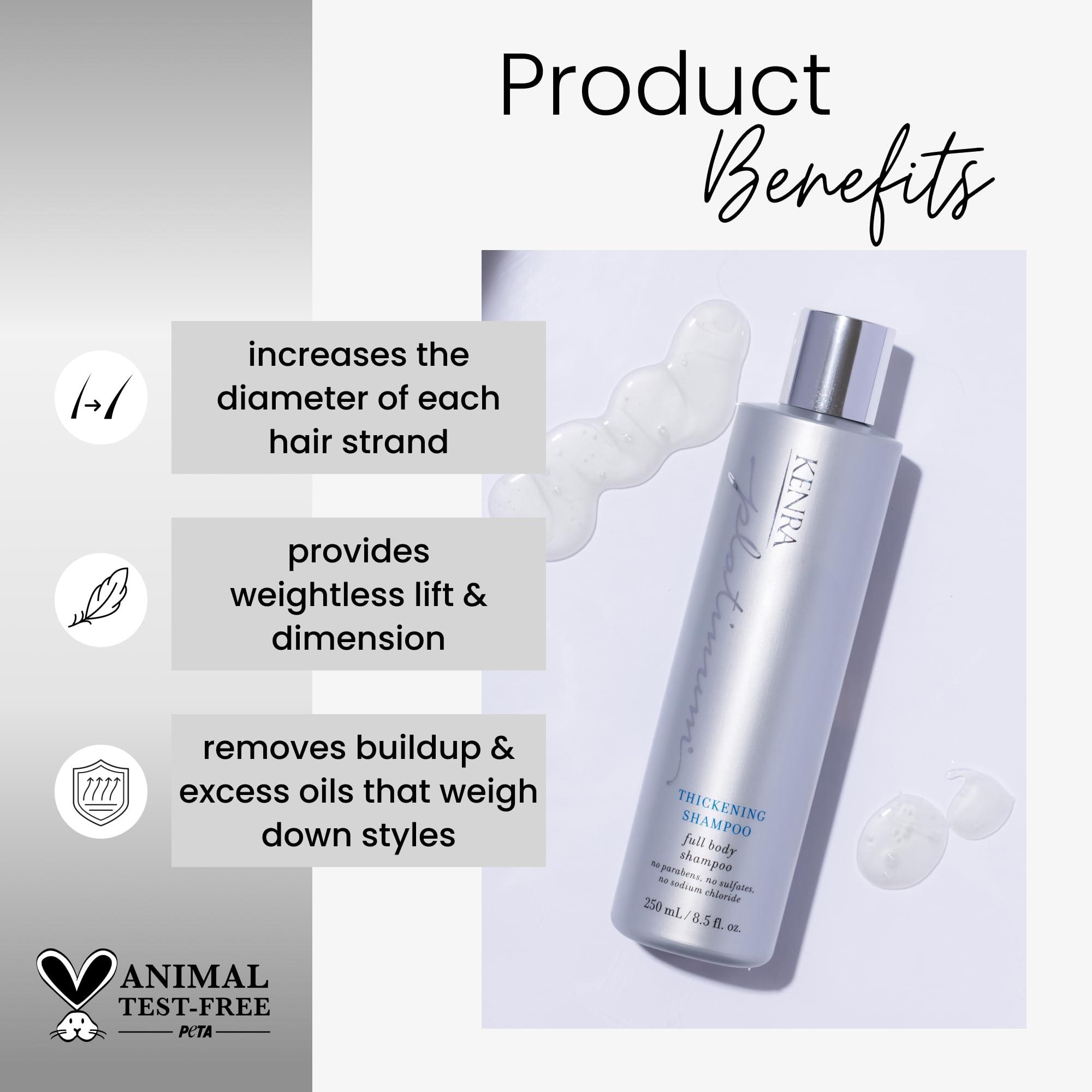 Kenra Platinum Thickening Shampoo/Conditioner | Provides Nourishment & Delivers Shine | Increases Thickness & Volume | Body & Fullness | Protects Against Humidity | All Hair Types - Image 2