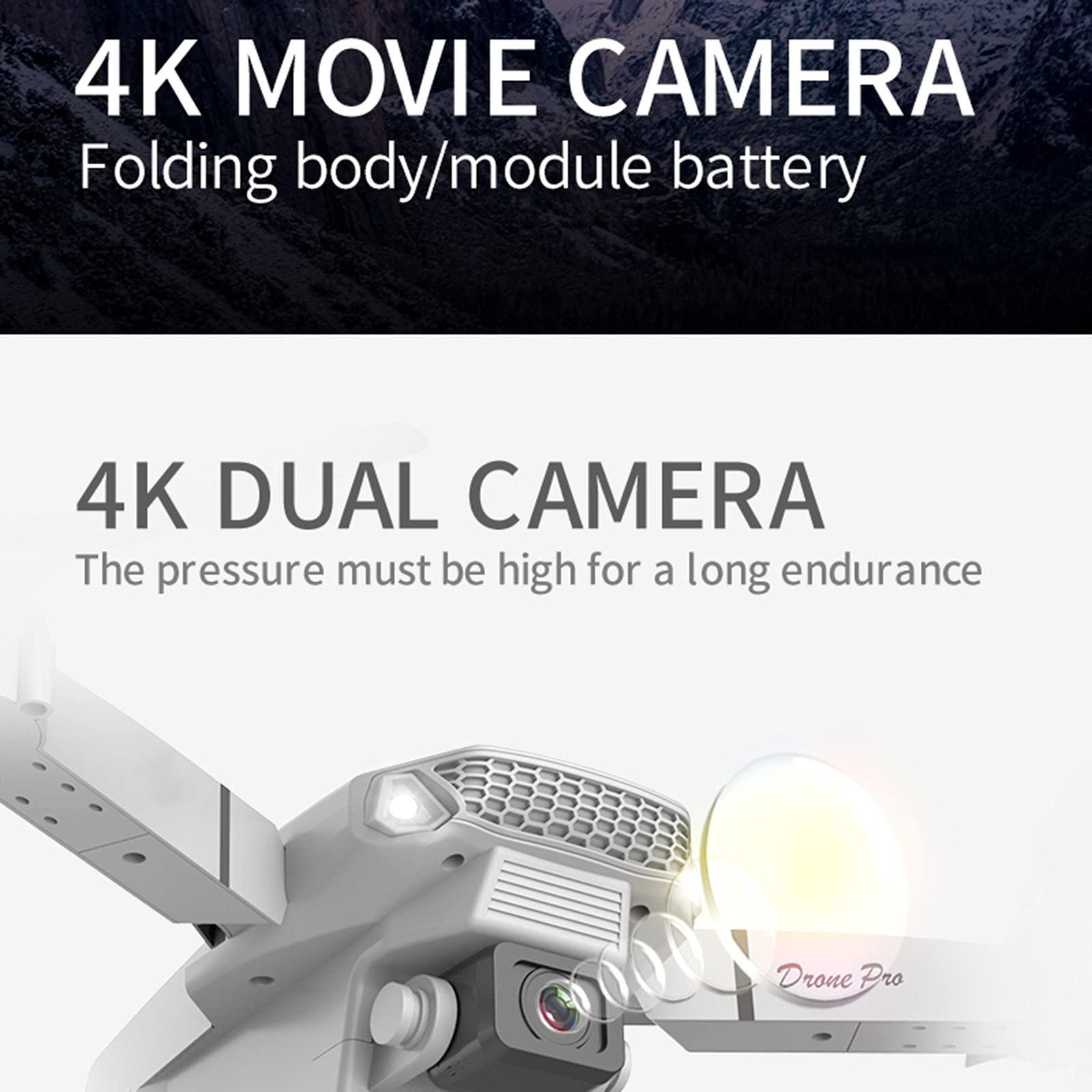 Remote Control Drones with Camera for Adults 4K & 1080P, Flying Toys with 3-level Flight Speed 4 Channel Drones with Camera Rc Plane Helicopters Cool Stuff Gifts for Men (Black) - Image 6