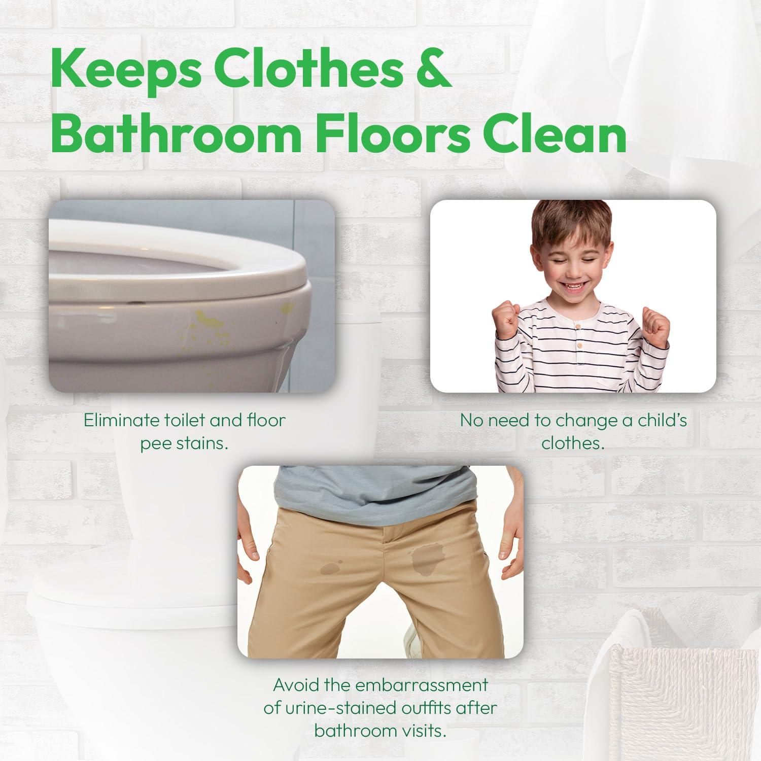 P-flector® Toilet Seat Urine Guard (1-Pack) - Pee Splash Guard for Potty-Training Kids, Adults, Seniors & Special Needs Individuals - Fits Round, Elongated & Curved Toilet Seats - Image 5
