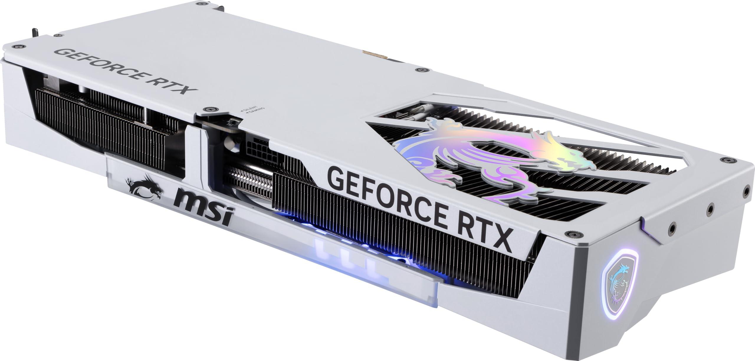 MSI Gaming RTX 5080 16G Gaming Trio OC White Graphics Card (16GB GDDR7, 256-bit, Extreme Clock TBD MHz, DisplayPort x 3 2.1a, HDMI 2.1b, NVIDIA Blackwell Architecture) - Image 4