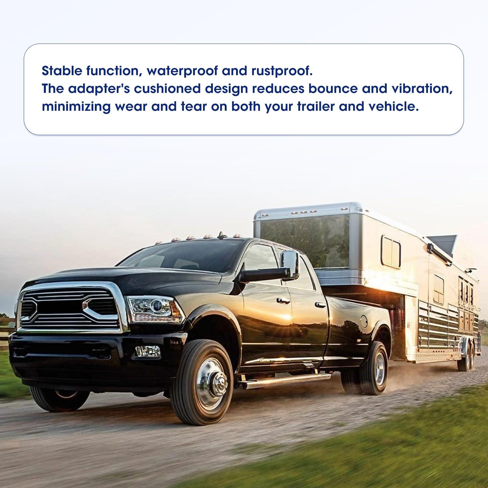 C5G1216 12"-16" Adjustable Cushioned 5th Wheel to Gooseneck Adapter Compatible with 2-5/16" Gooseneck Hitch Balls, Towing Capacity 20000 Lbs, OE C5G1216 - Image 5