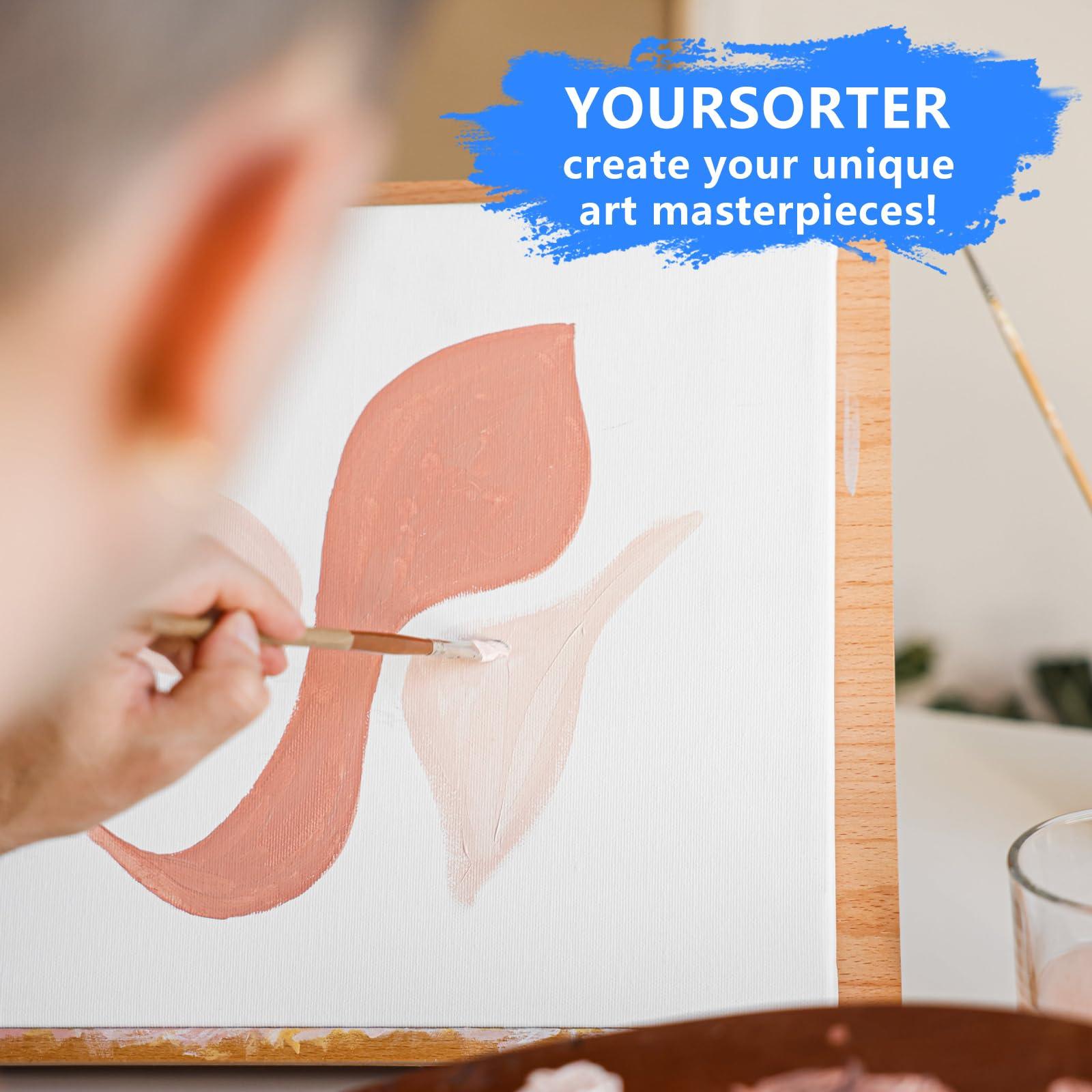YOURSORTER 54 Pack 5x7 Inch Canvas Boards for Painting Bulk, Kids Art Novices Blank Painting Canvases, Gesso Primed Acid-Free 100% Cotton Canvas Panels for Acrylic Oil Watercolor Tempera Paint - Image 9