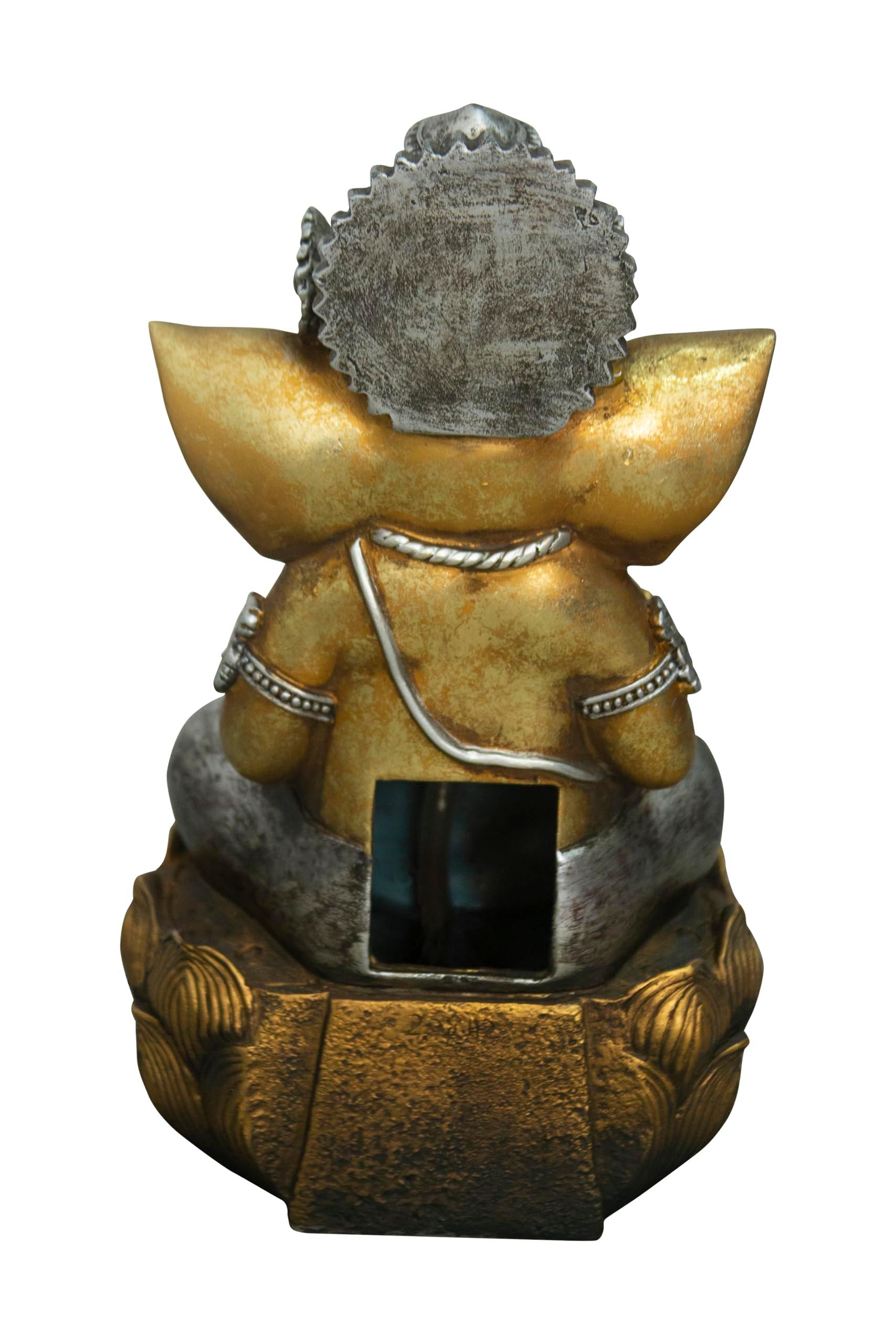 Hi-Line Gift Fountain-Tabletop Lord Ganesh Sculptural Fountain with WT LED - Image 5