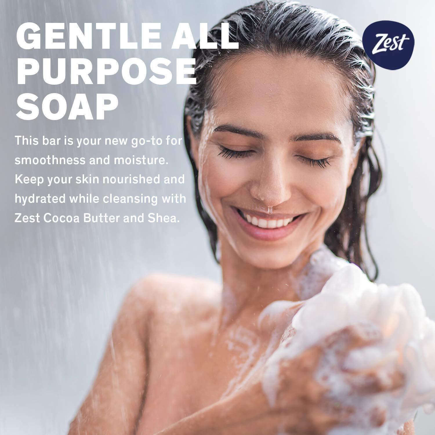 Zest Bar Soap - 8 Bars - Enriched With Cocoa Butter And Shea for Ultra Moisturizing Cleansing - Leaves Your Body Feeling Silky Smooth And Deeply Moisturized - Image 4