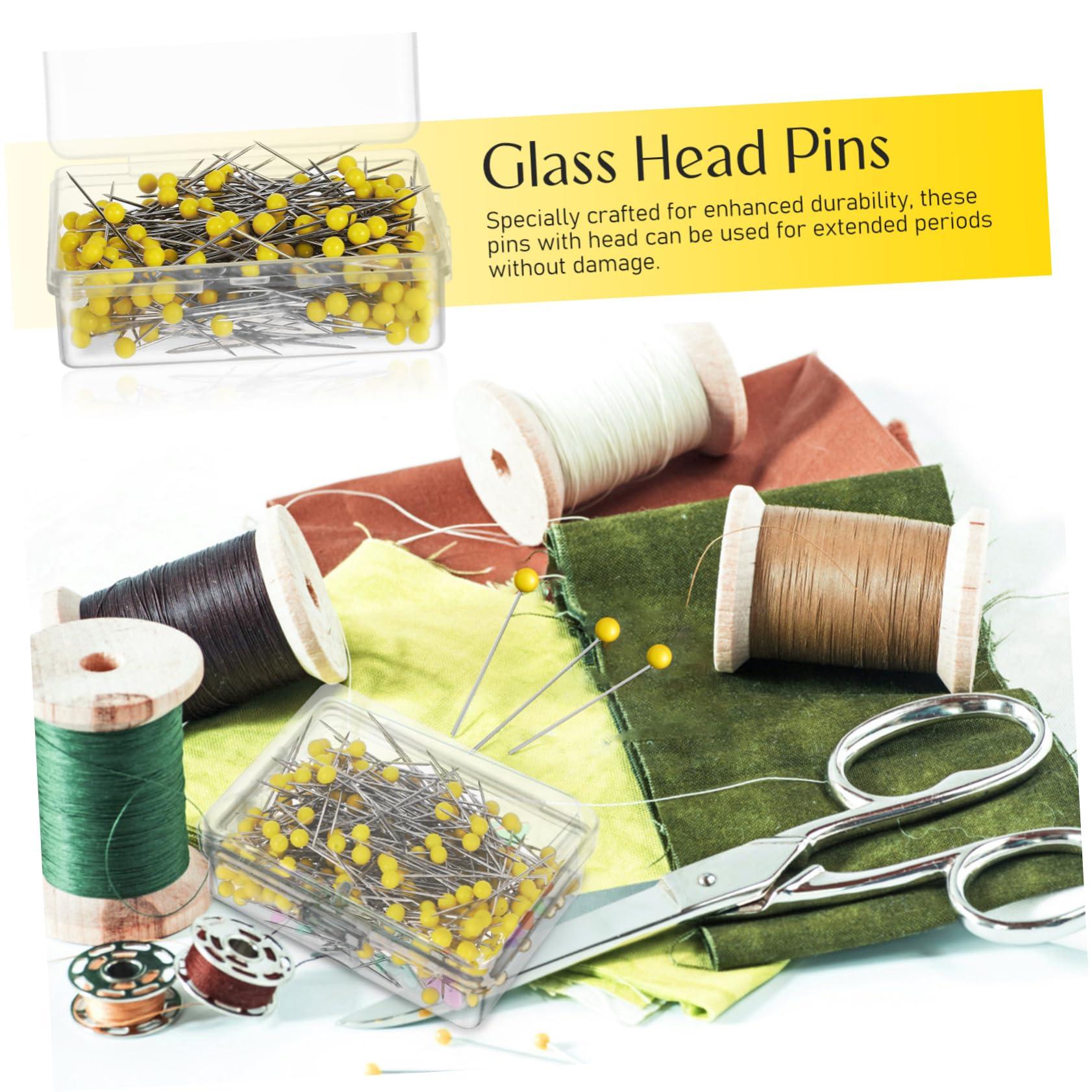 KALLORY Versatile Glass Head Pins 500 Straight Pins for Jewelry Making Dressmaking Crafts - Image 4