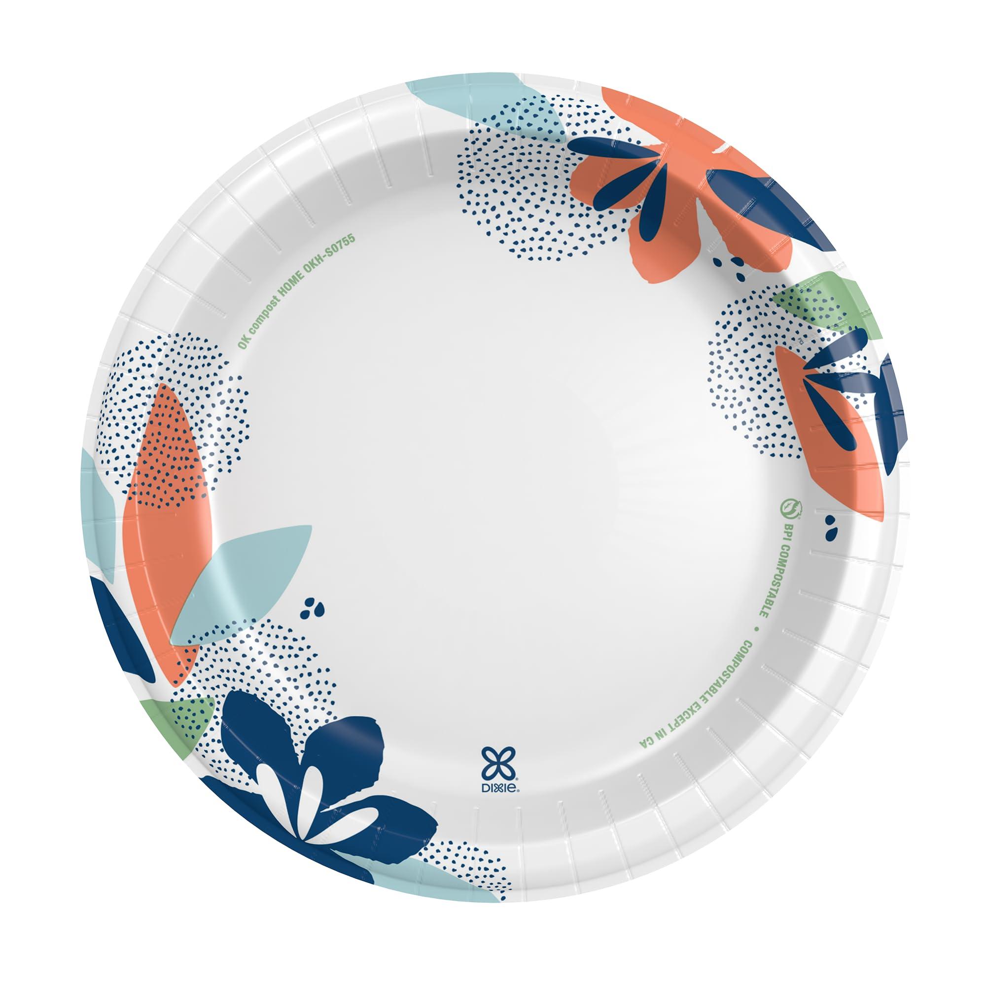 Dixie Large Paper Plates, 10 Inch, 204 Count, 2X Stronger*, Microwave-Safe, Soak-Proof, Cut Resistant, Disposable Plates For Everyday Breakfast, Lunch, & Dinner Meals - Image 2