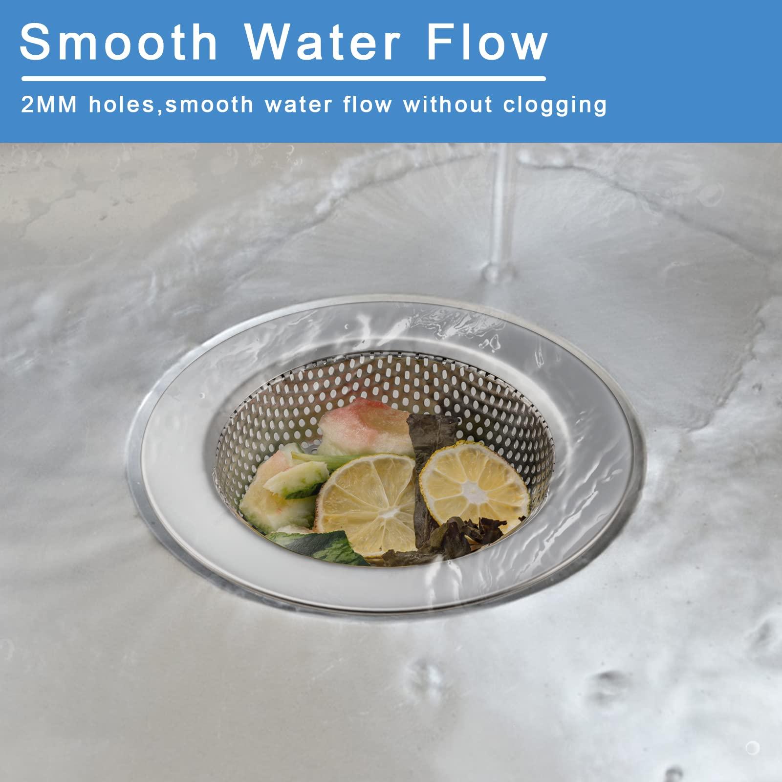 Honmein 2 Pcs Sink Strainer for Most Kitchen Sink Drain Basket, Upgraded Double-Layer Safe Design Kitchen Sink Strainer (Outer Diameter 4.5 Inch) - Image 6