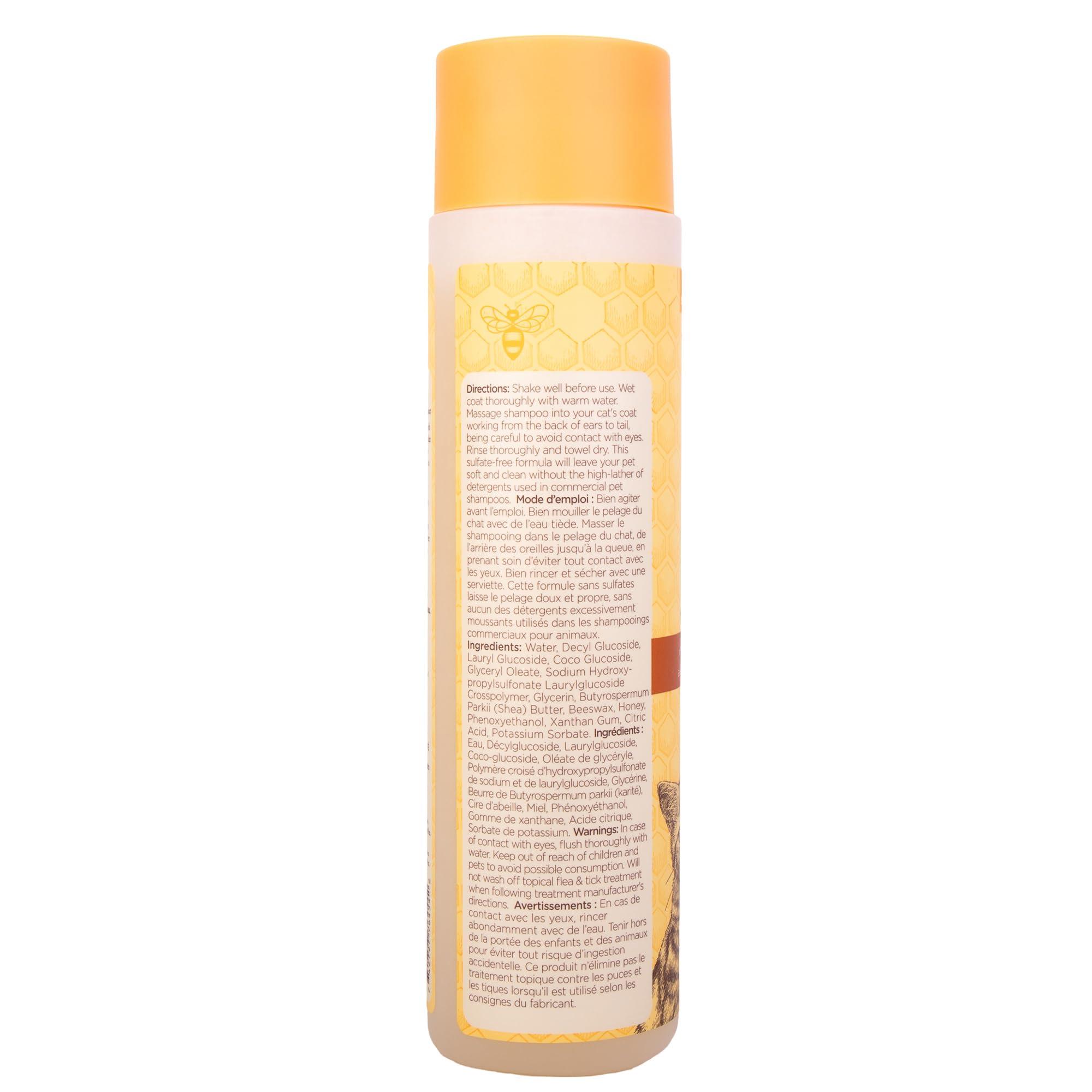 Burt's Bees for Pets Hypoallergenic Shampoo for Cats with Shea Butter and Honey, 99.7% Natural Origin Formulas, Pet Shampoo for Cats, Gentle Cat Shampoo, Cat Shampoo for Itchy Skin, 10 oz - Image 2