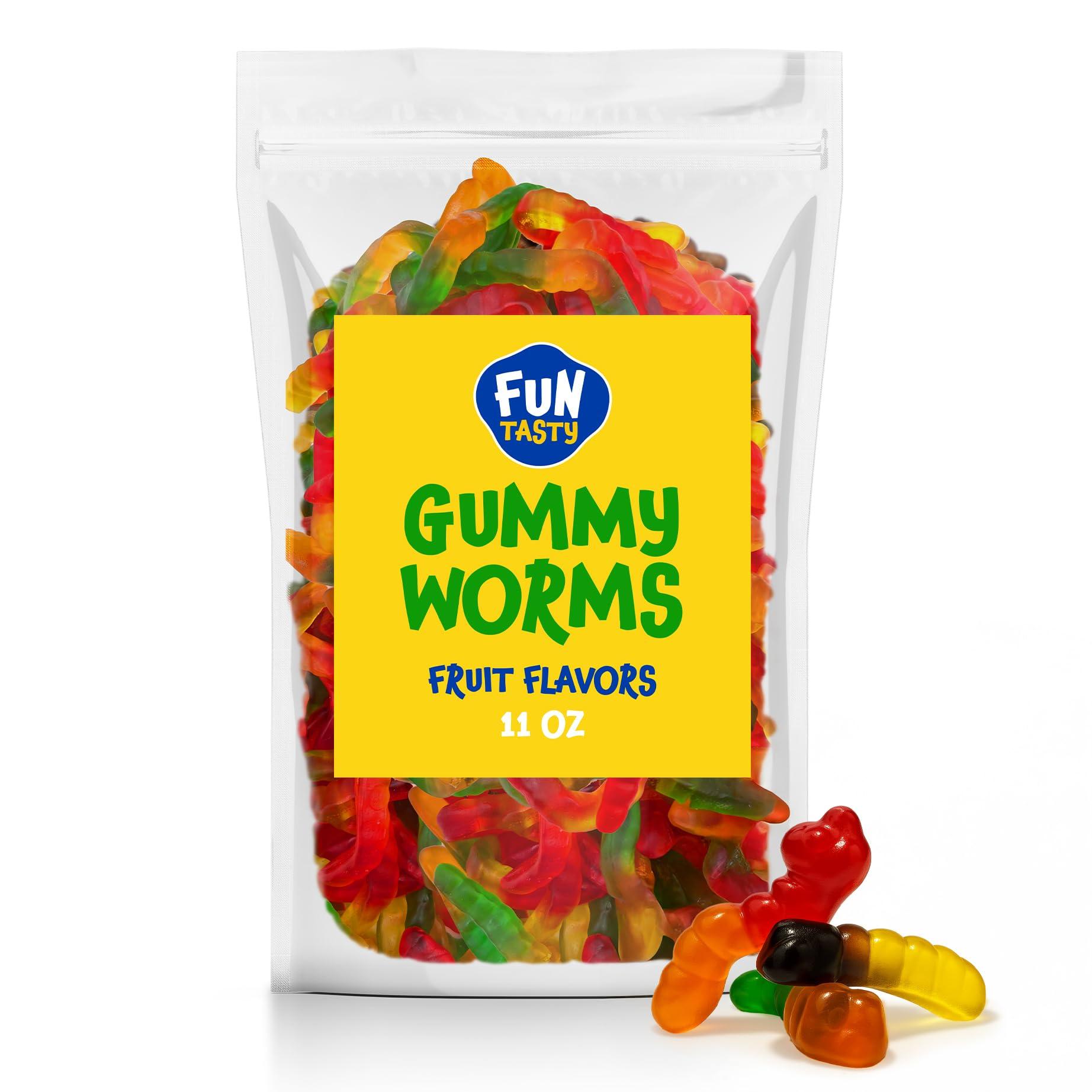 Gummy Worms Candy - 11 Ounce Pack - Assorted Fruit Flavors - Colorful and Playful Treat - Image 6