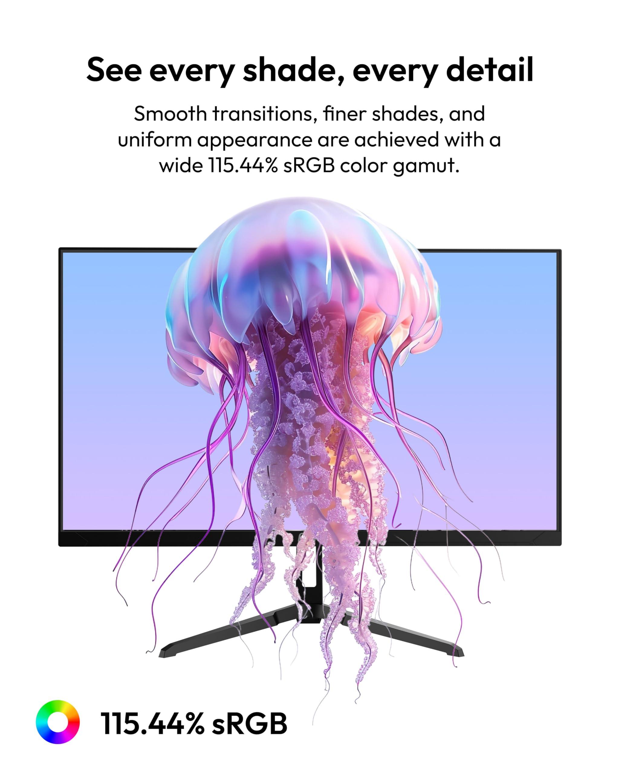 Pixio PX246 Wave 24 inch 120Hz Refresh Rate FHD 1080p Resolution IPS Panel 4ms GTG Response Time Gaming Monitor with Adaptive Sync - Image 6