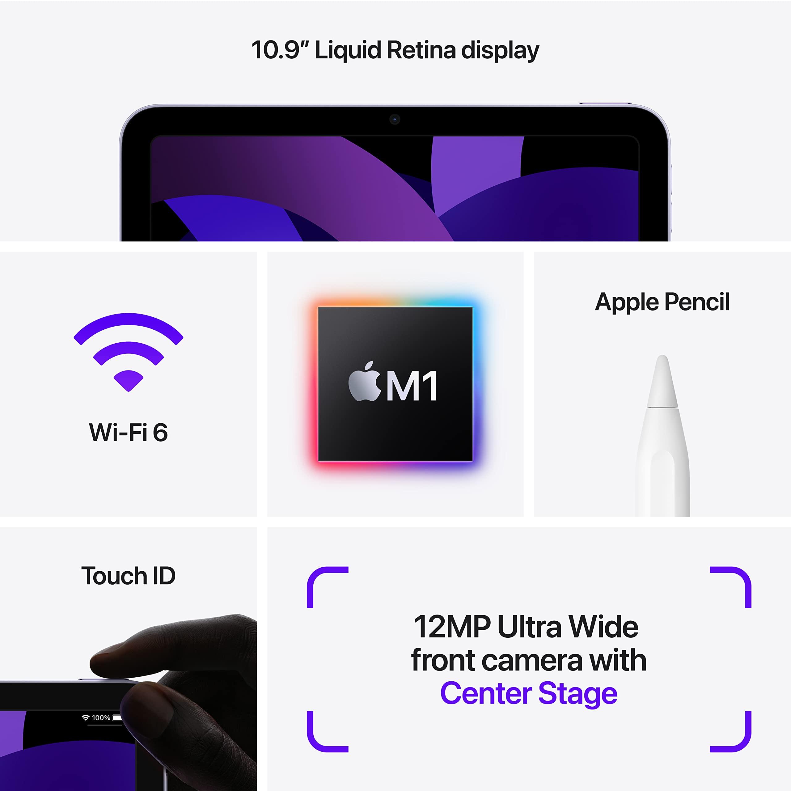 2022 Apple iPad Air 5th Gen. (10.9-inch, Wi-Fi, 64GB) - Starlight (Renewed Premium) - Image 4