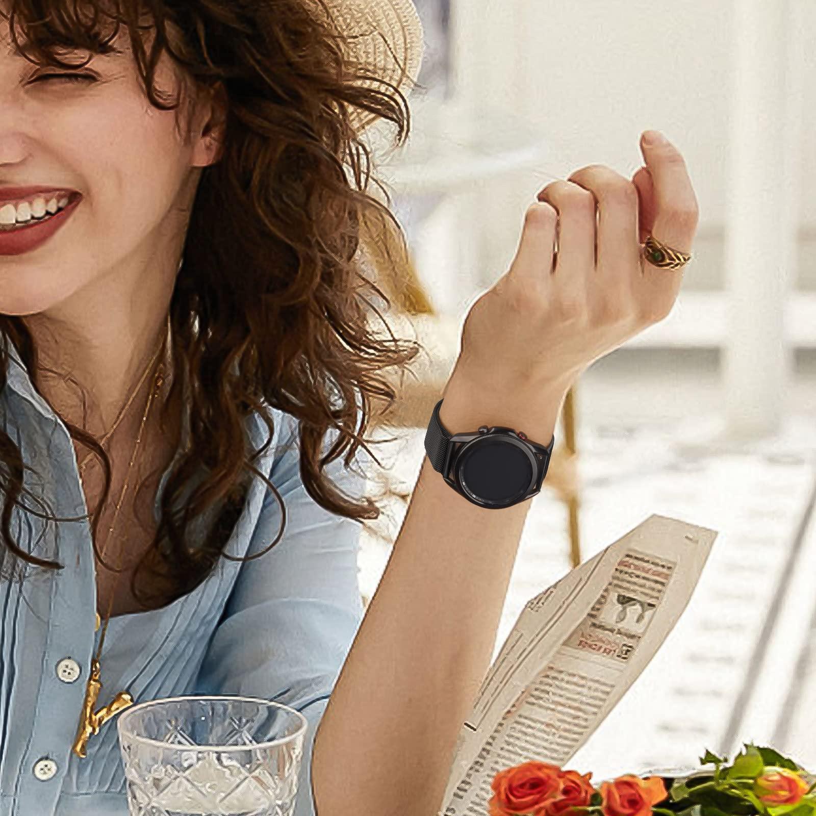 Samsung Galaxy Watch 5 Bands - 40mm, 44mm, 45mm Compatible, Stainless Steel Replacement Straps for Women & Men - Image 7