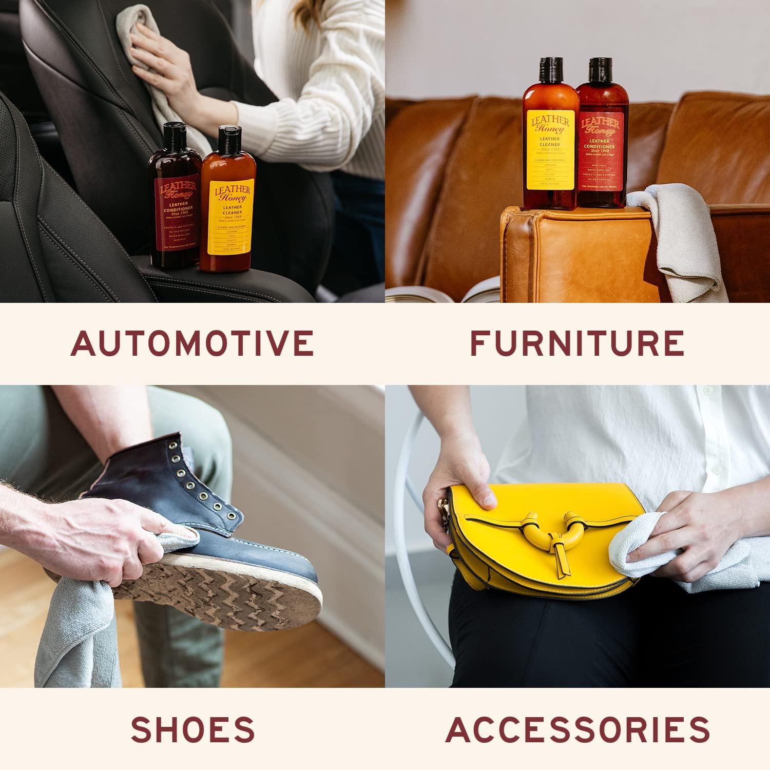 Leather Honey Leather Conditioner, Since 1968. for All Leather Items Including Auto, Furniture, Shoes, Purses and Tack. Non-Toxic and Made in The USA / 8 Fl Oz (Pack of 1) - Image 2