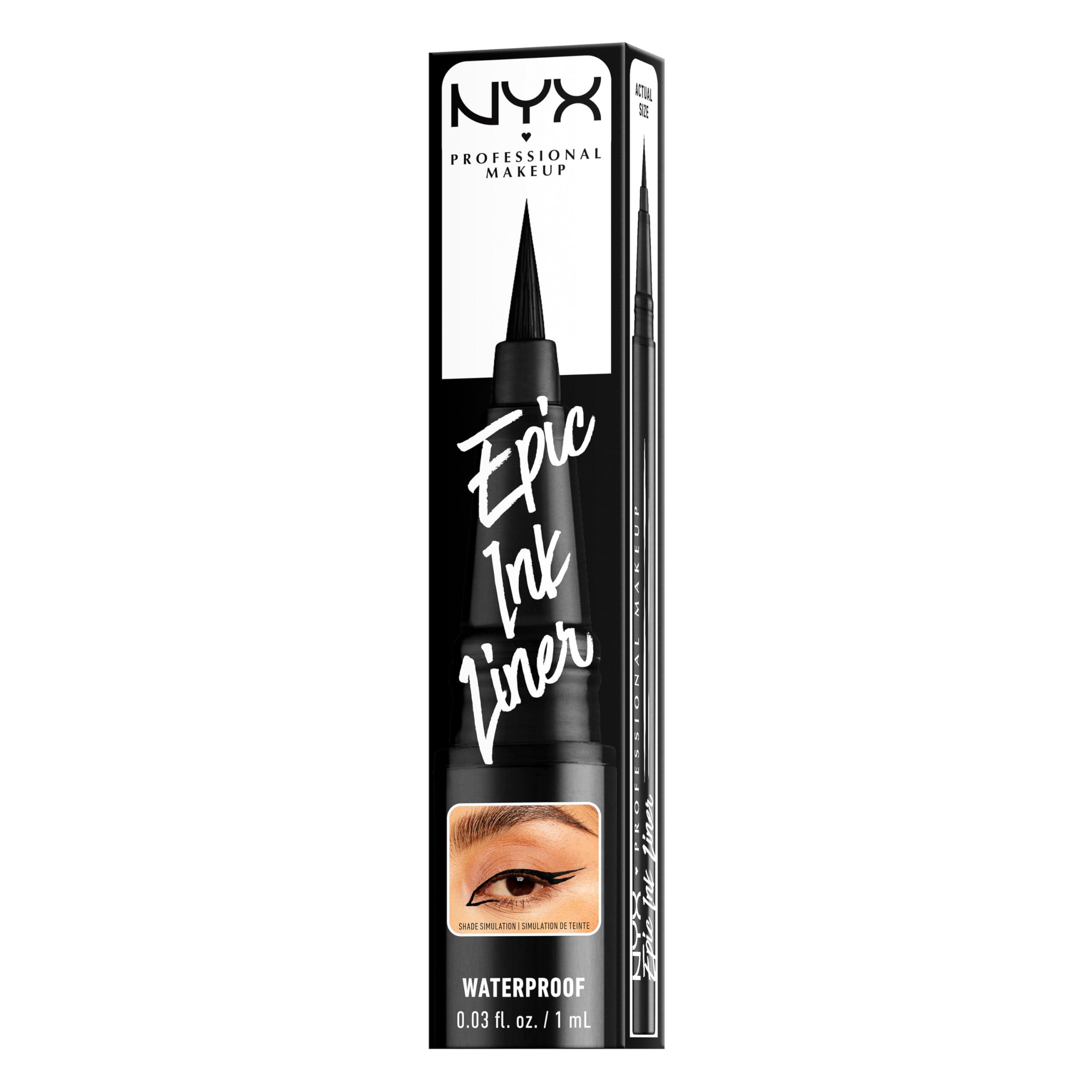 NYX PROFESSIONAL MAKEUP Epic Ink Liner, Waterproof Liquid Eyeliner - Black, Vegan Formula - Image 10