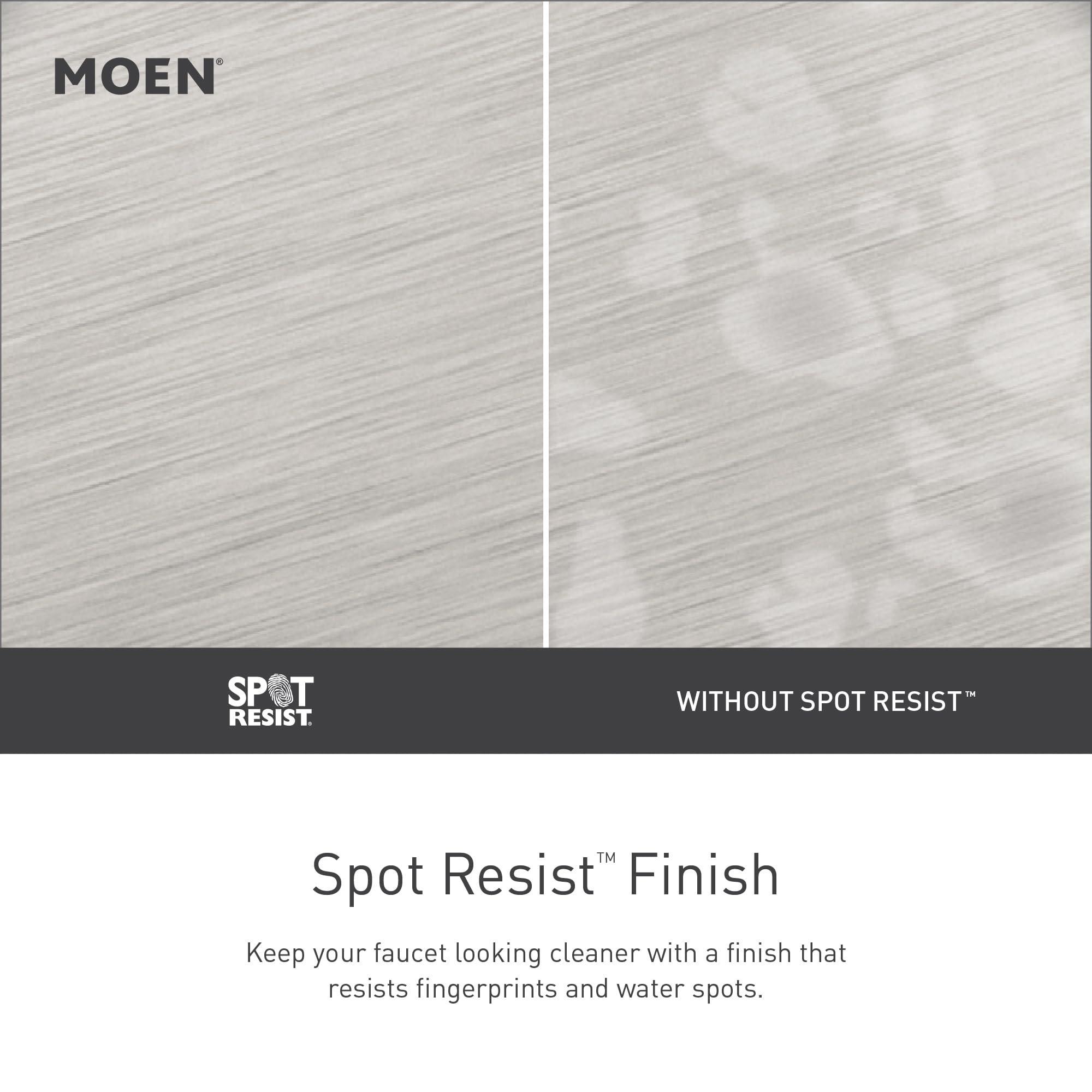 Moen Conway Spot Resist Brushed Nickel Bathroom Shower Trim Kit with Square Showerhead, Handle, Tub Spout, and Posi-Temp Valve Included, 82922SRN - Image 4
