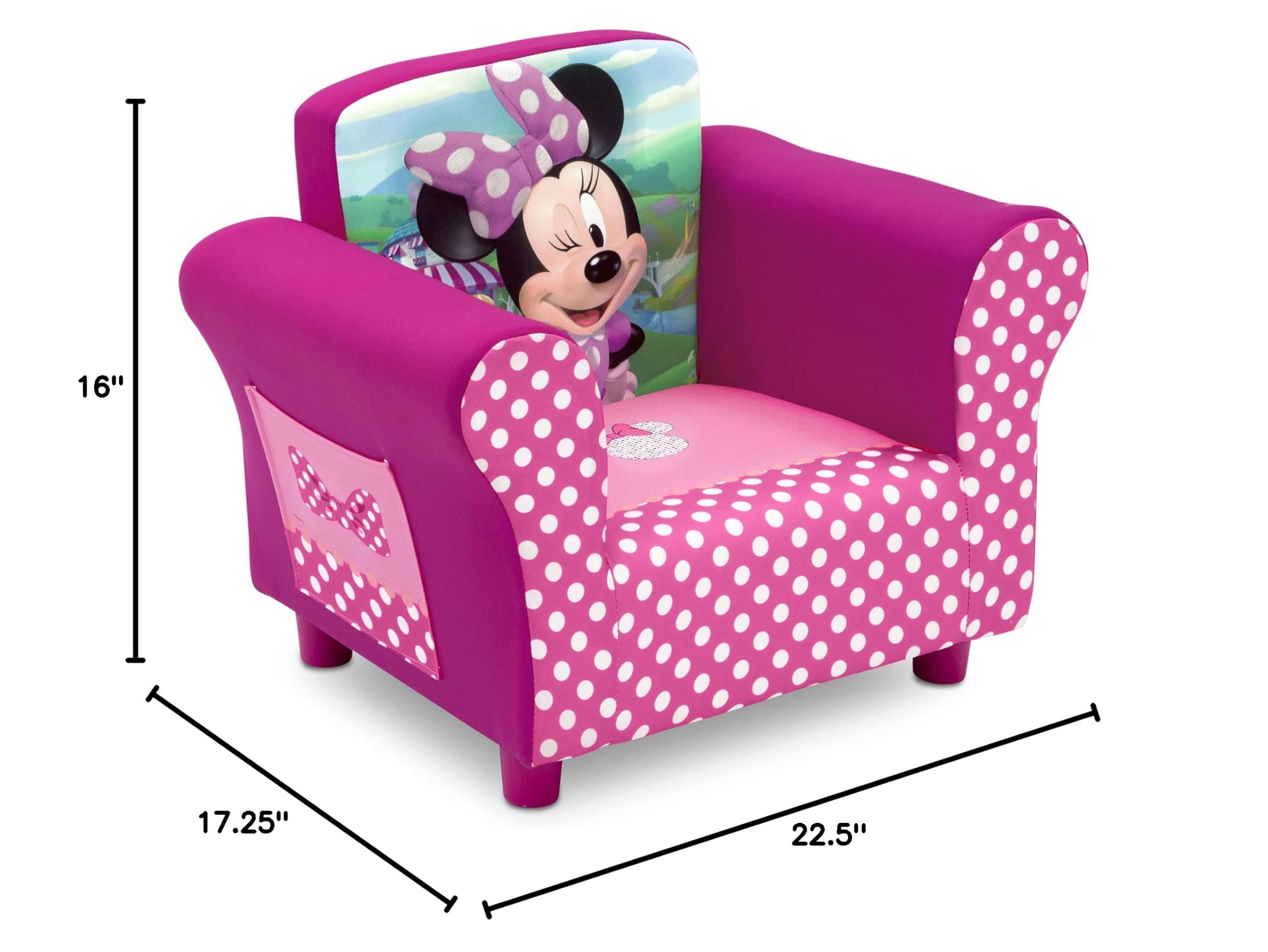 Delta Children Upholstered Chair, Disney Minnie Mouse - Image 3