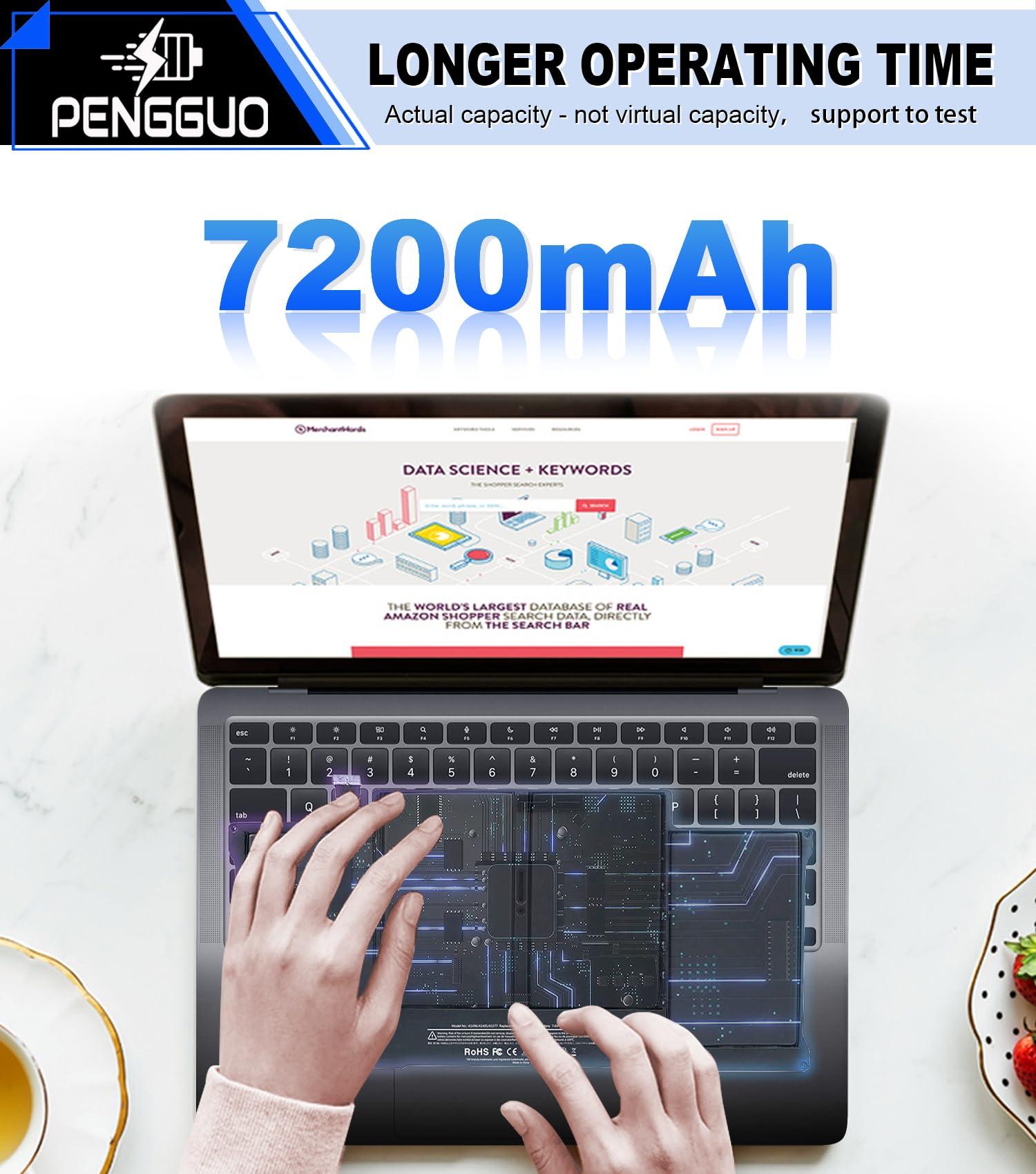 pengguo Battery for MacBook Air 13 Inch A1466 (Mid 2012, Mid 2013, Early 2014, Early 2015, 2017) A1369 (Late 2010, Mid 2011) Replacement Battery Model A1496 A1377 A1405 (Upgraded 6.2 Versions) - Image 8