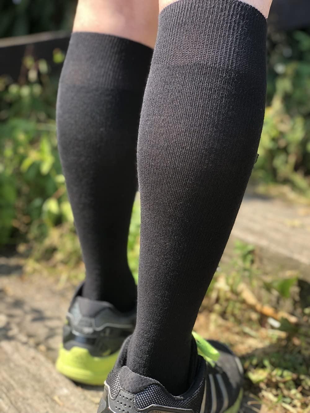 HOYISOX Big and Tall Support Socks for Wide Calves – Comfortable Knee High Fit for Men and Women - Image 3