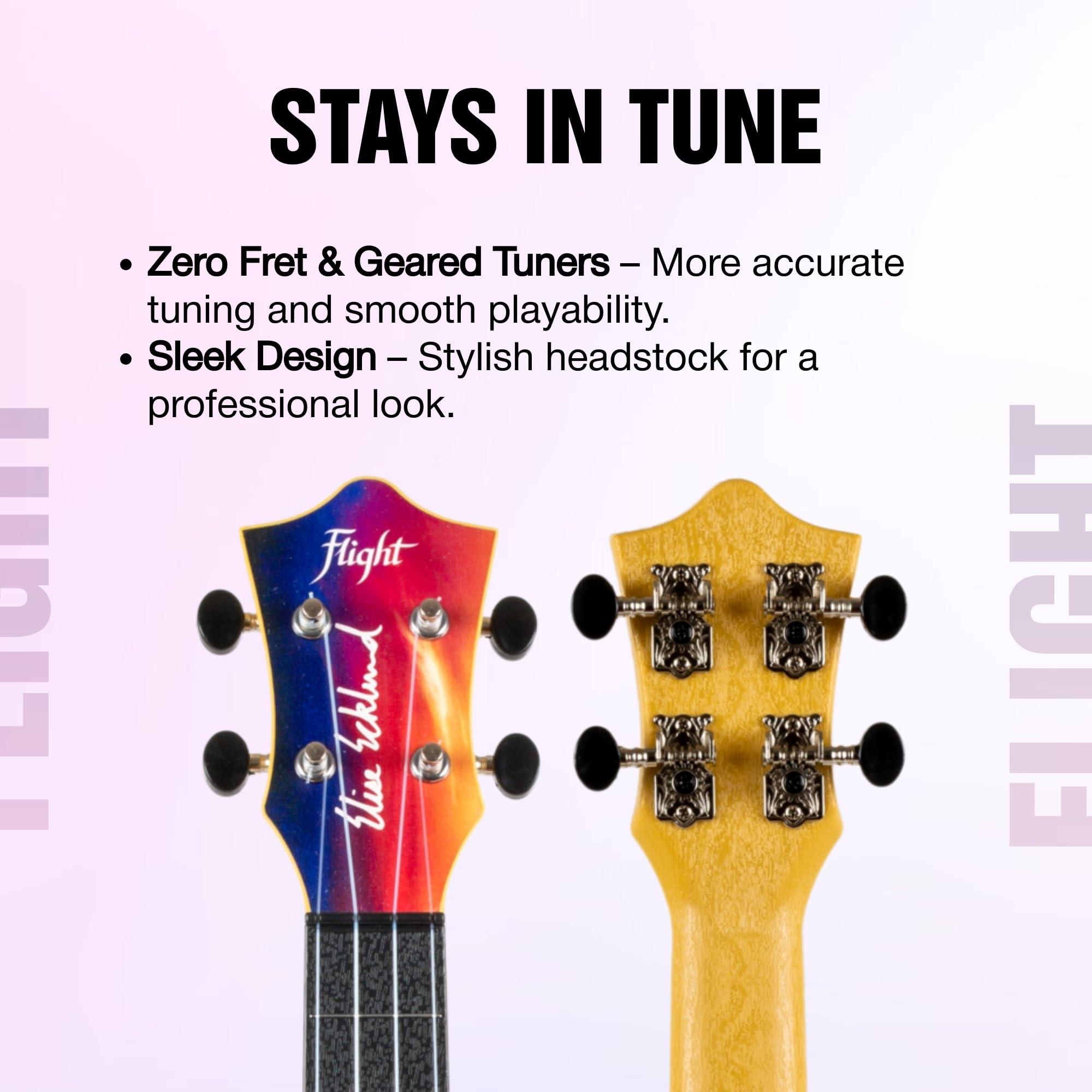 Flight Elise Ecklund Sunset Soprano 4-String Ukulele (TUS EE) - Image 7