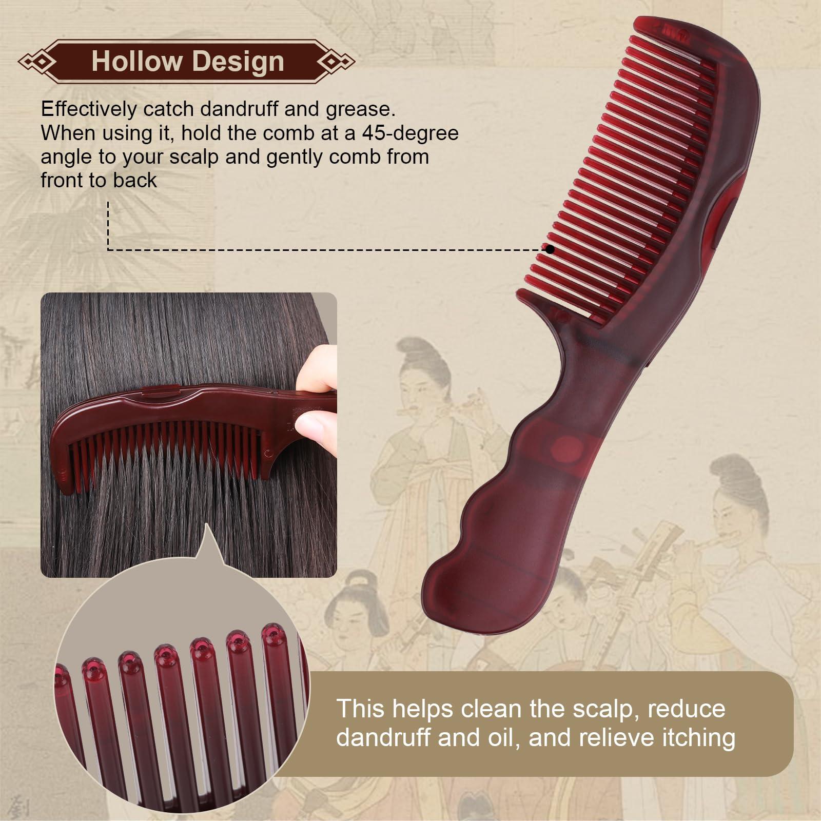 TEAWOO 2PCS Anti Dandruff Comb, Scalp Detox Comb for Scalp Build Up, Sweep Dandruff Removal Brush for Hair Care (Patented) - Image 3