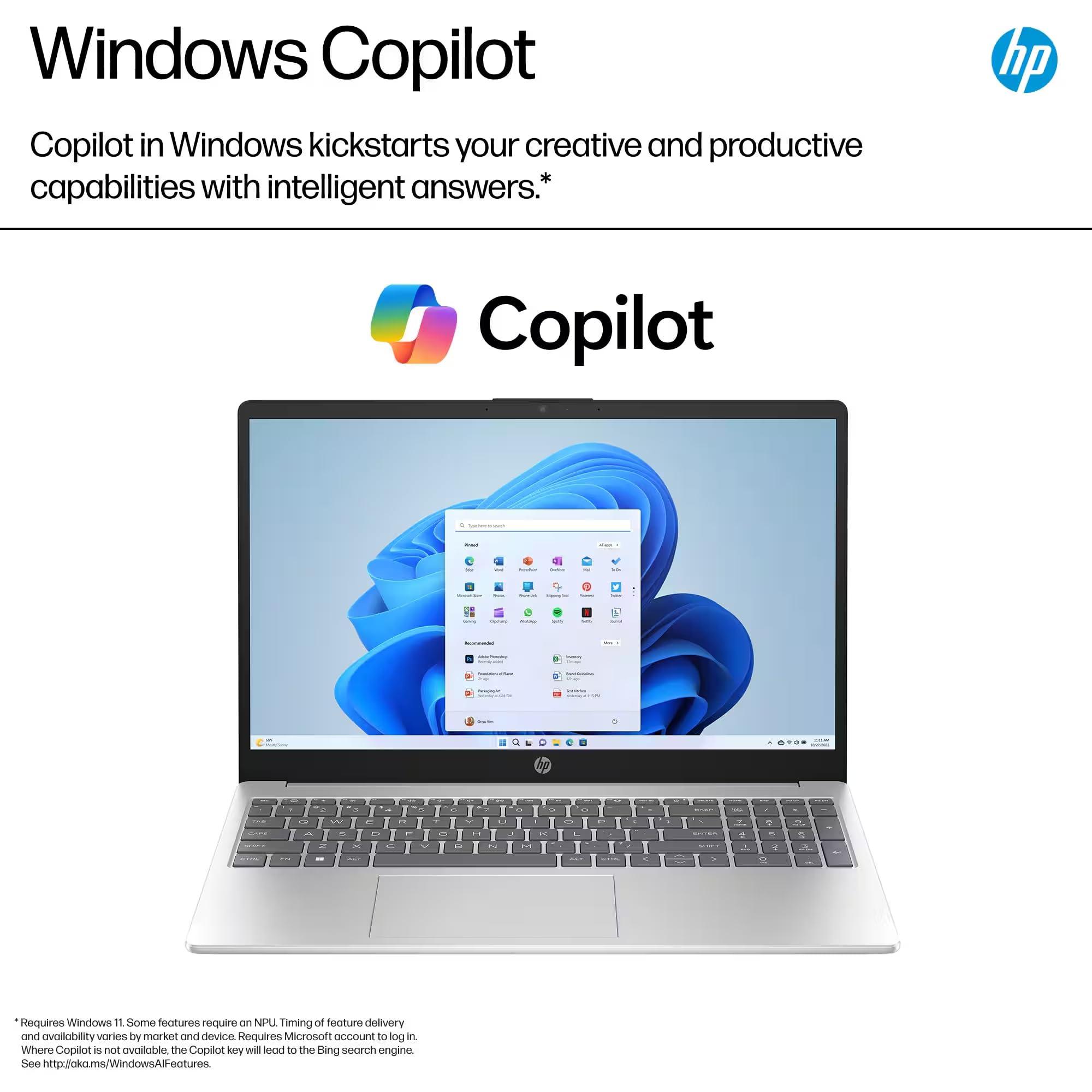 HP 15.6" Touchscreen Business Laptop Computer - with MS Office 2024 Lifetime License, Intel 6-core i3-1215U, 32 GB RAM, 1 TB SSD, UHD Graphics, Long Battery Life, Wi-Fi 6E, Windows 11 Pro, Copilot - Image 5