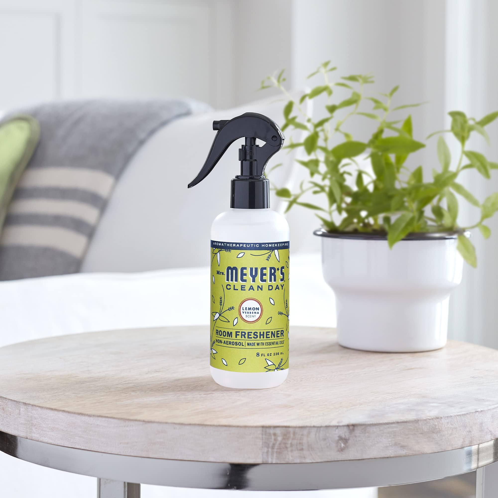 MRS. MEYER'S CLEAN DAY Lemon Verbena Air Freshener Spray for Bathrooms, Aromatherapeutic Homekeeping with Essential Oils, Non-Aerosol, Garden-Inspired Scent, 8 fl oz (Pack of 1) - Image 6